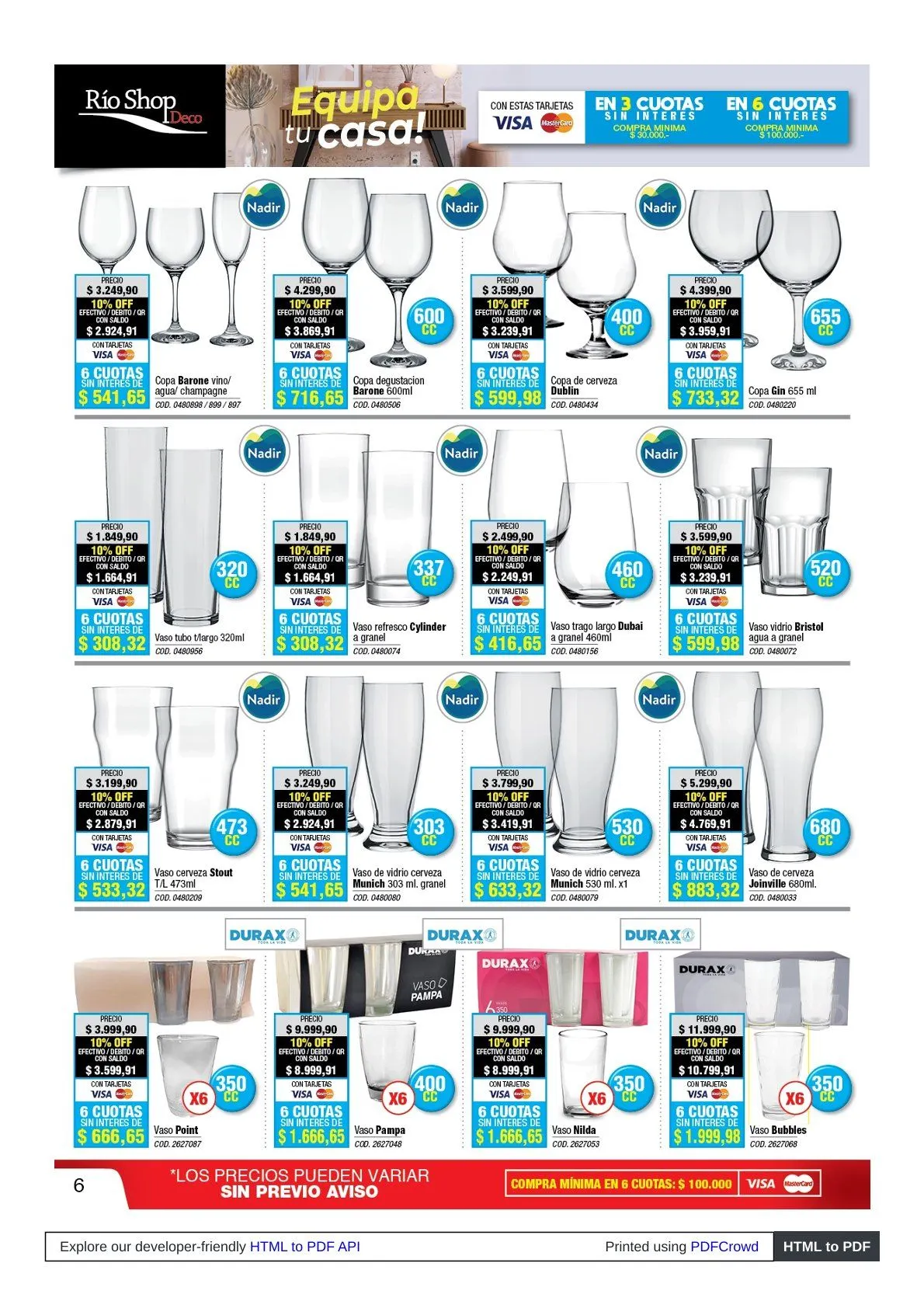 Ofertas de Ofertas Río Shop Deco 30 de marzo al 30 de abril 2026 - Página 6 del catálogo