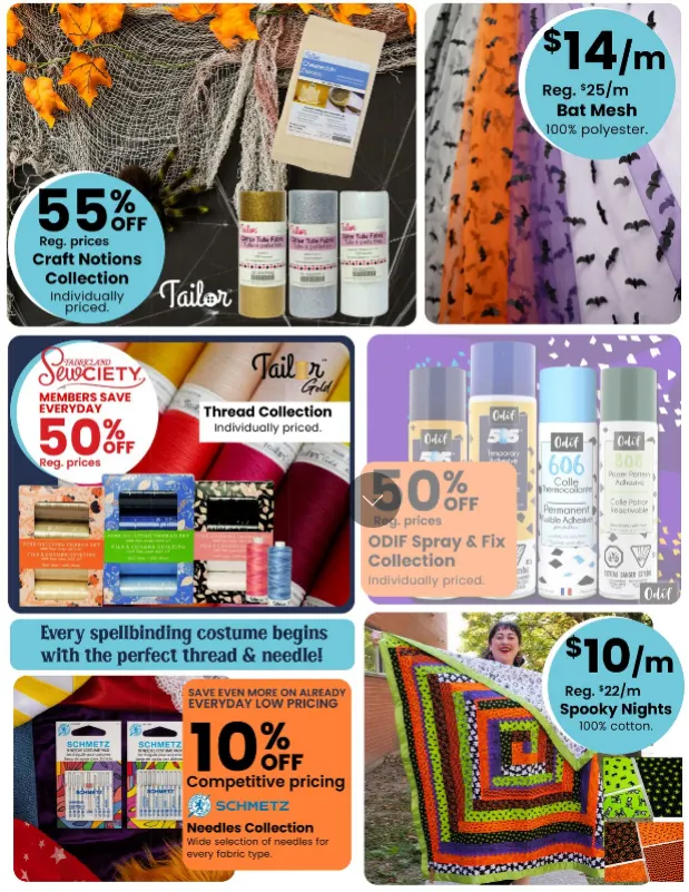 Fabricland Sales from October 1 to October 31 2025 - flyer page 6
