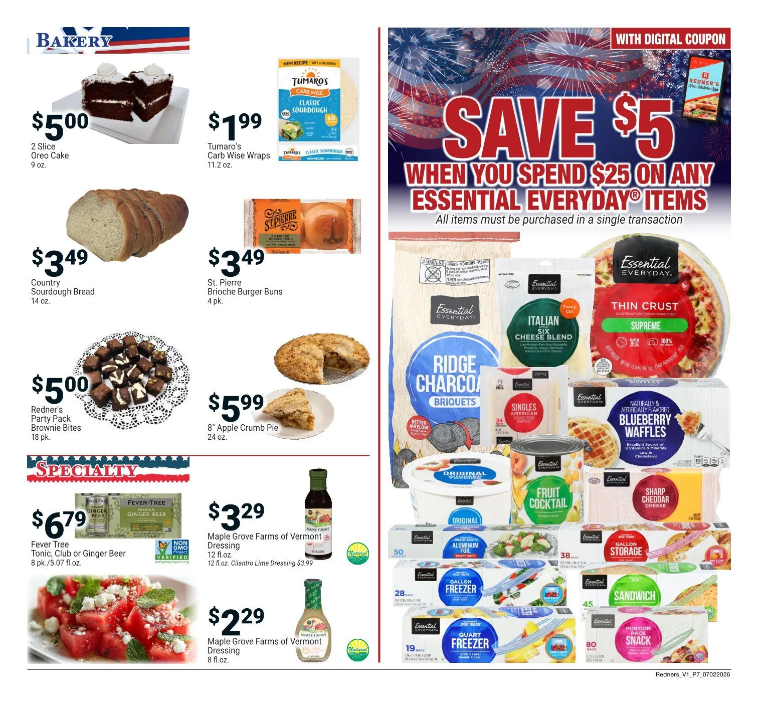 Weekly ad Redner's Market Sales from July 2 to July 8 2026 - Page 7