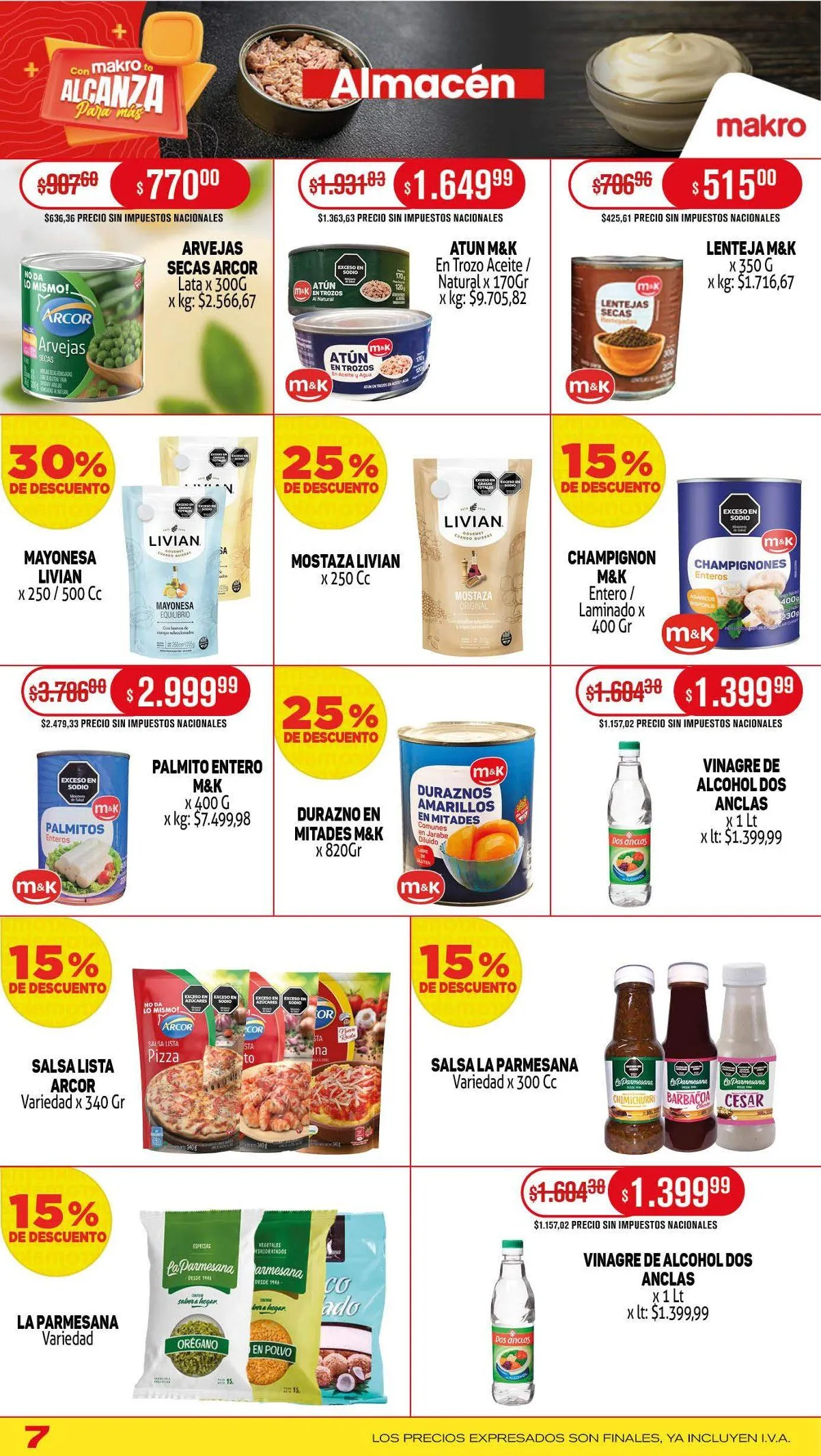 Ofertas de  Makro Ofertas 4 de septiembre al 11 de septiembre 2025 - Página 7 del catálogo