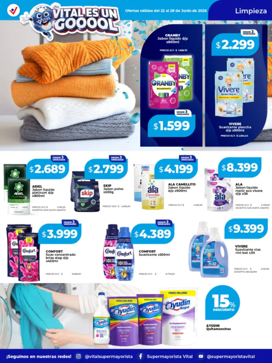 Ofertas de Vital Ofertas 22 de junio al 28 de junio 2026 - Página 7 del catálogo