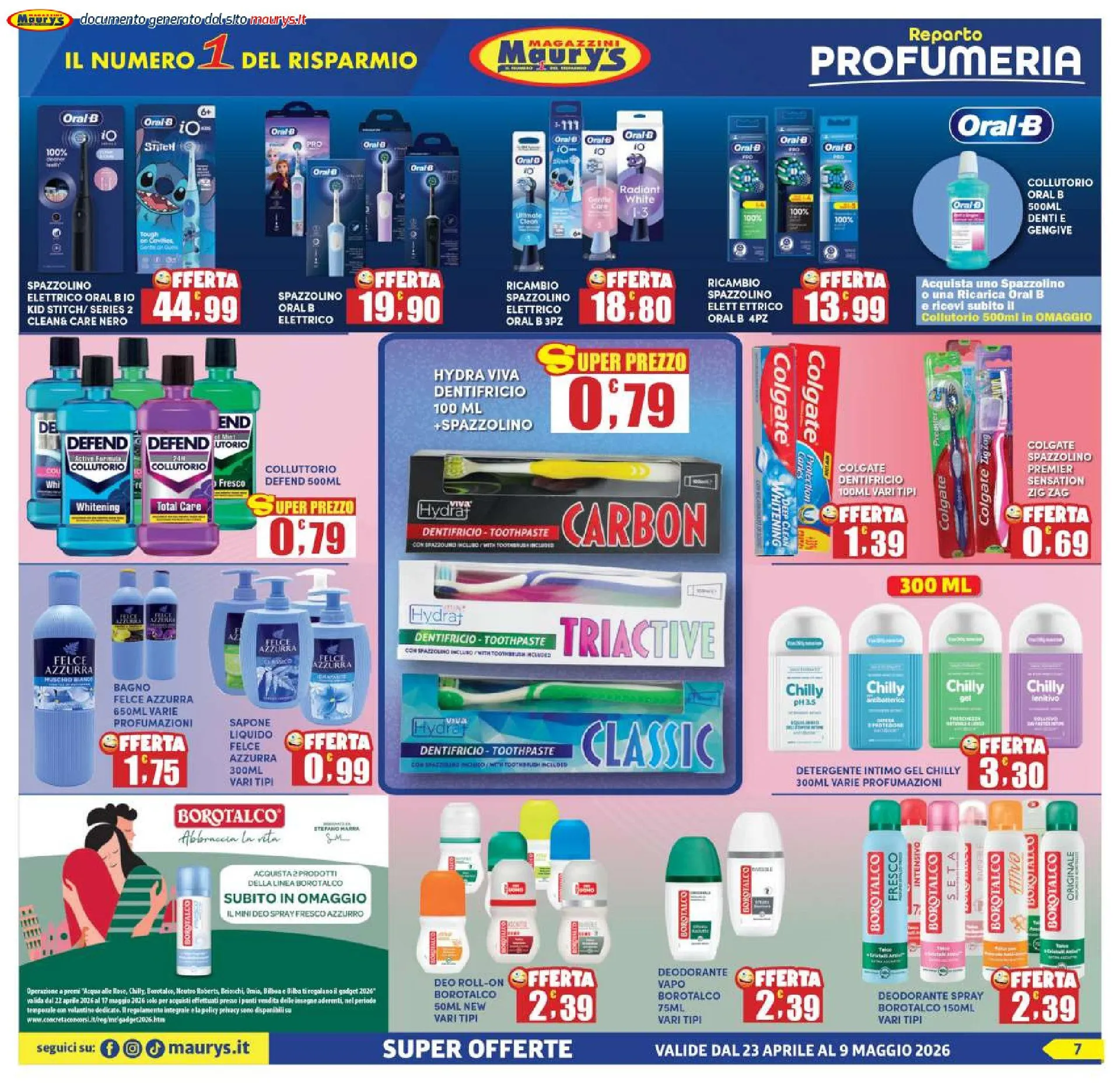 Maury Volantino da 23 aprile a 9 maggio di 2026 - Pagina del volantino 7