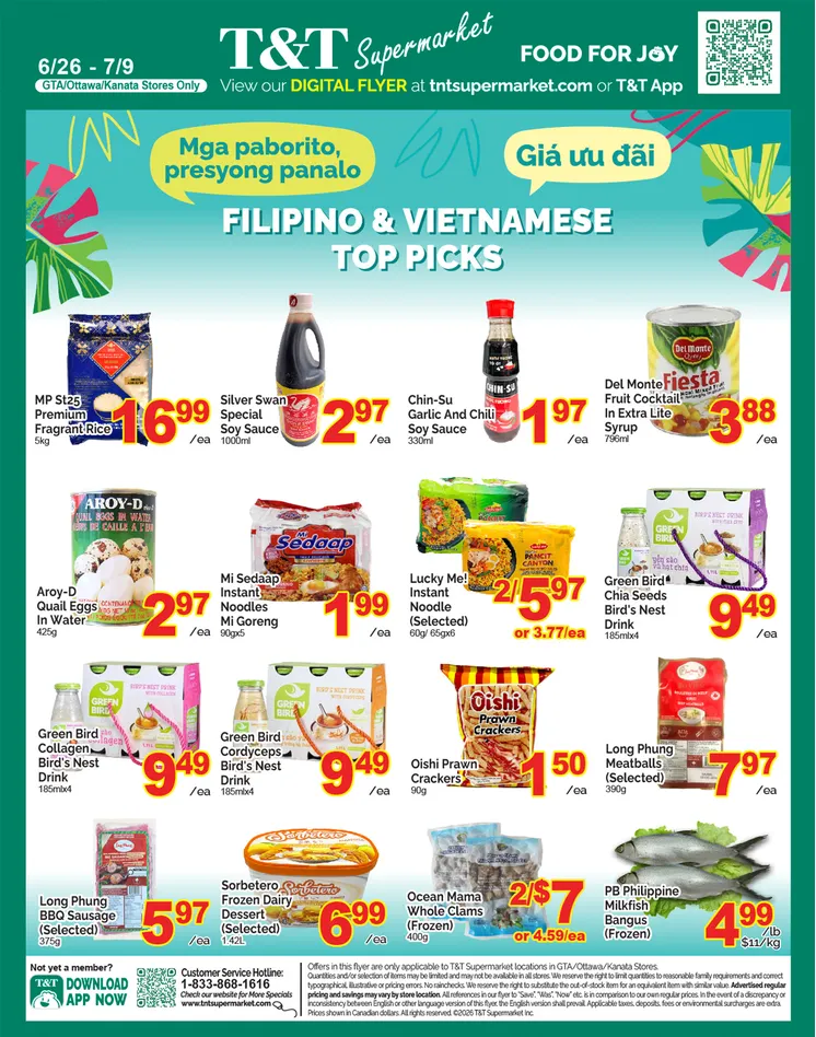 T&T Supermarket Sales from June 26 to July 2 2026 - flyer page 7