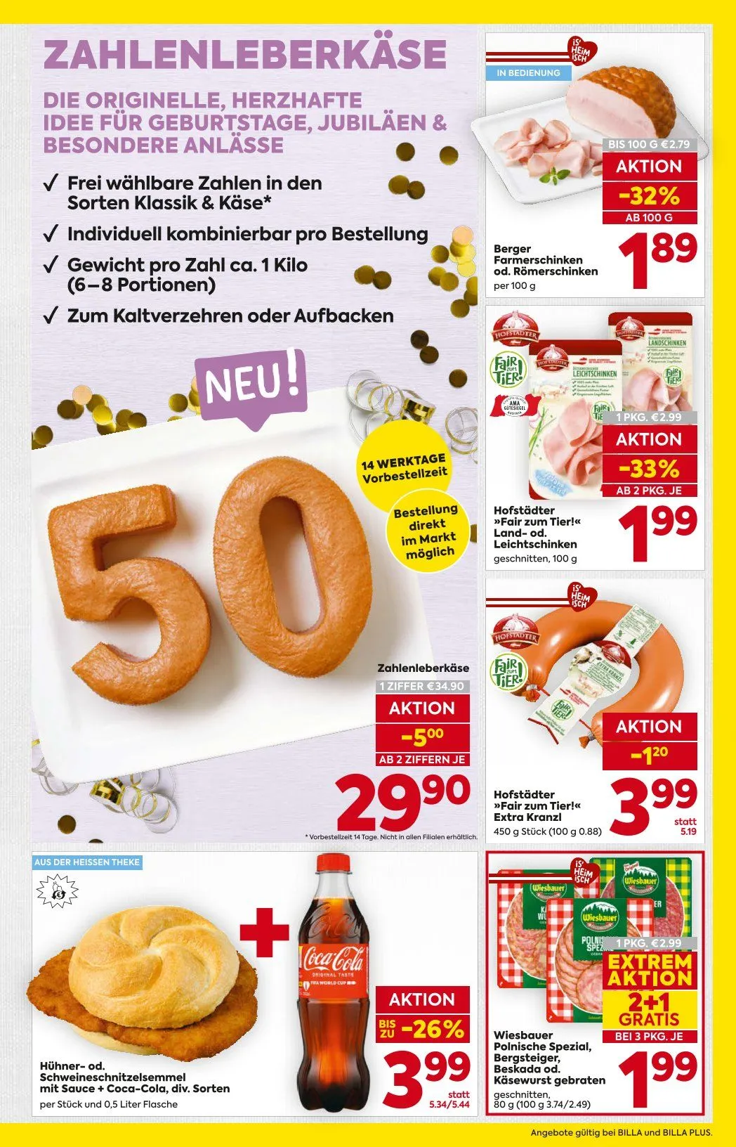 Billa Plus Prospekte von 28. Mai bis 2. Juni 2026 - Flugblätt seite  7