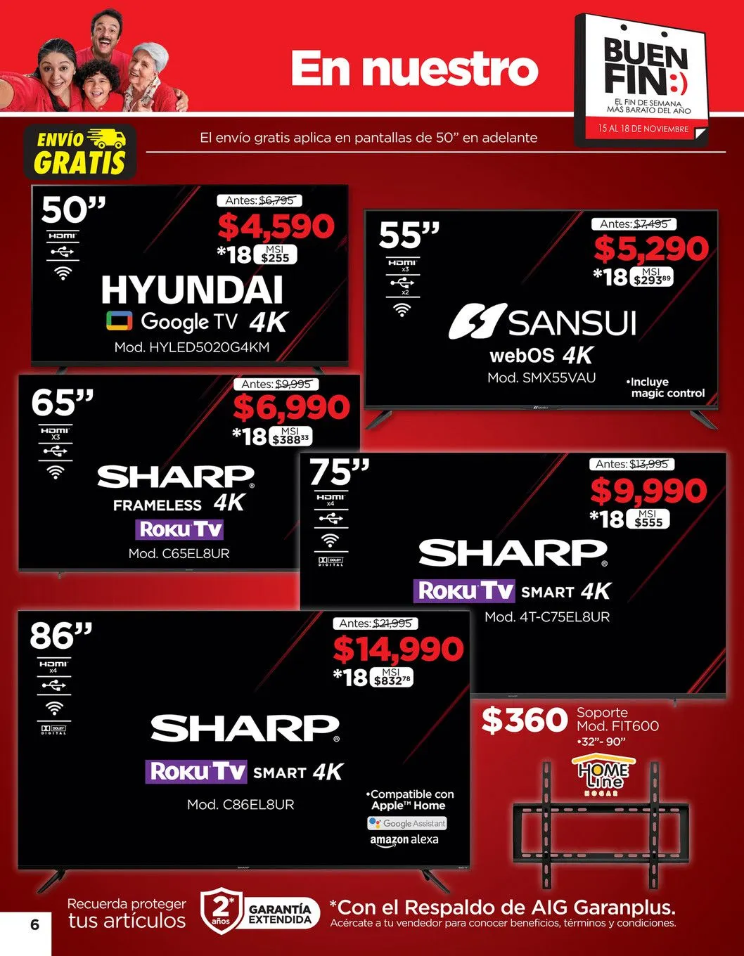 Catálogo de Ofertas imperdibles de Buen Fin  15 de noviembre al 18 de noviembre 2024 - Pagina 6
