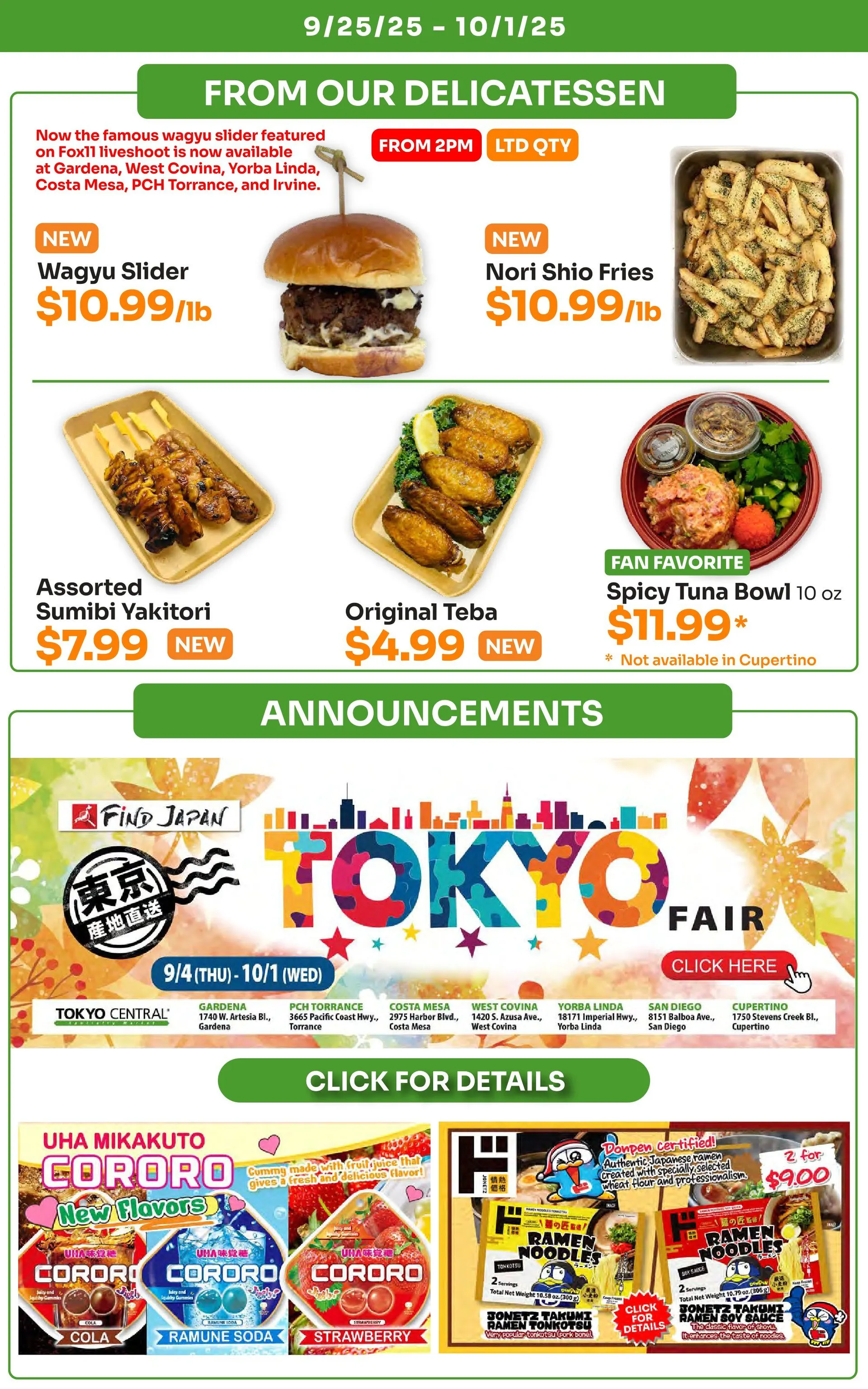 Weekly ad Tokyo Central Specialty Market Sales from September 25 to October 1 2025 - Page 7