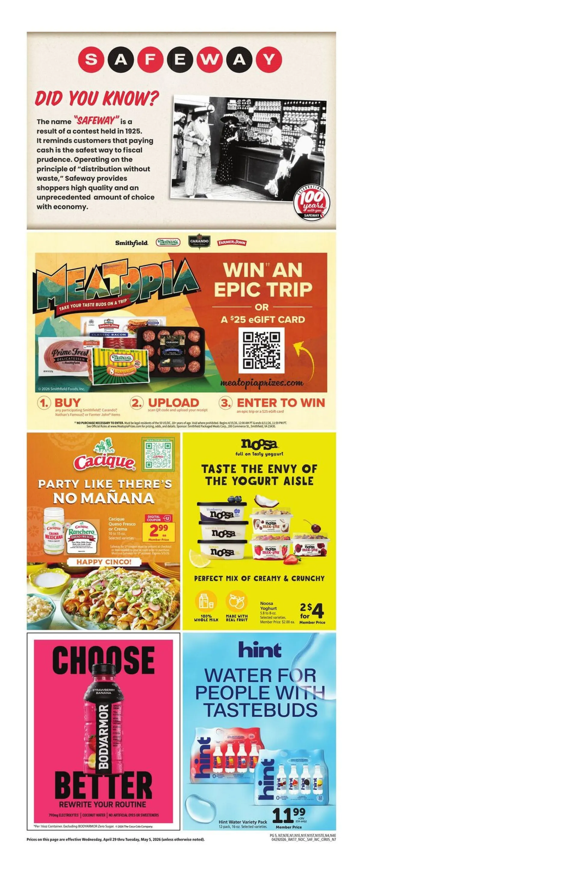 Safeway Sales from April 29 to May 5 2026 - flyer page 7