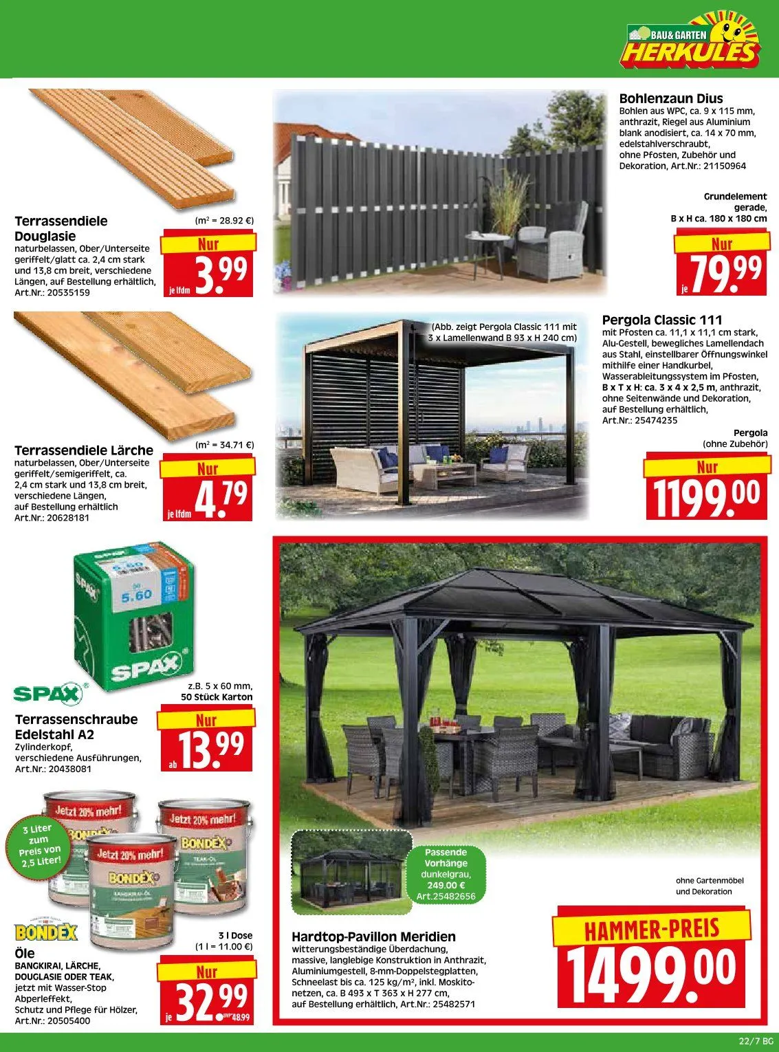 Herkules Baumarkt Angebote von 26. Mai bis 30. Mai 2026 - Prospekt seite 7