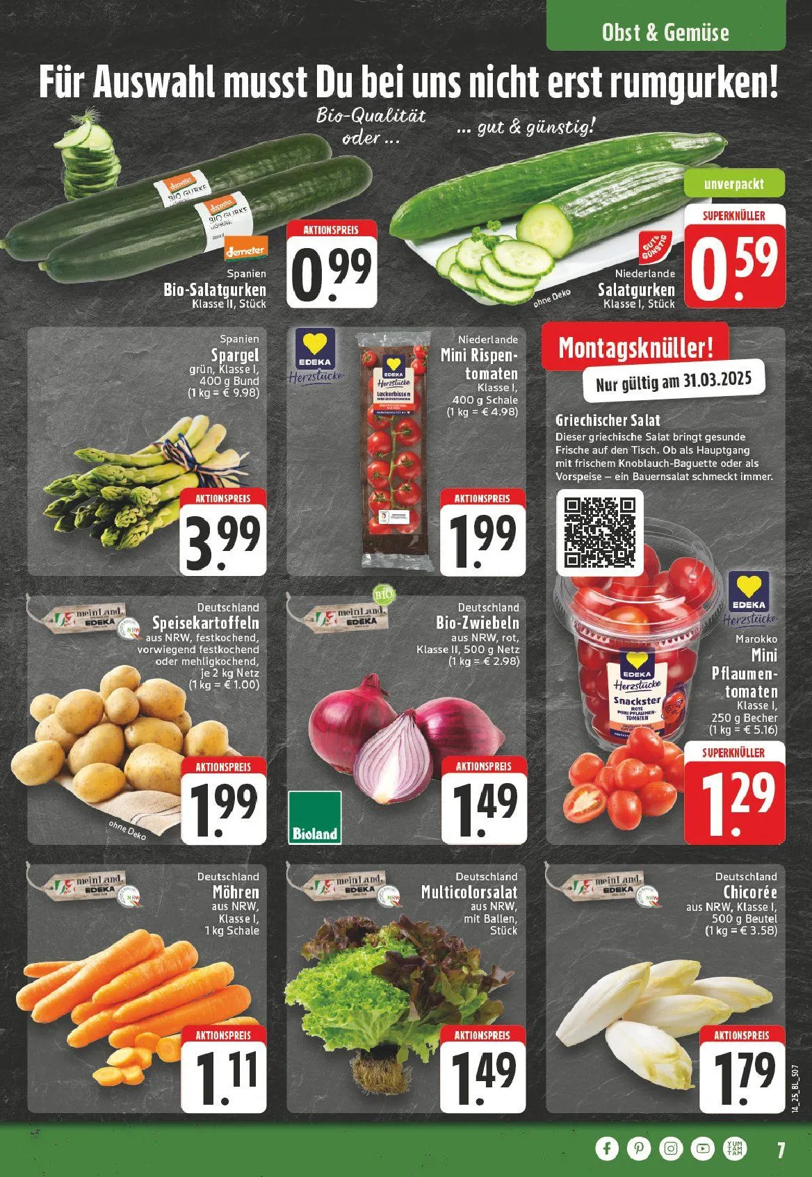 Edeka Prospekt von 31. März bis 5. April 2025 - Prospekt seite 7