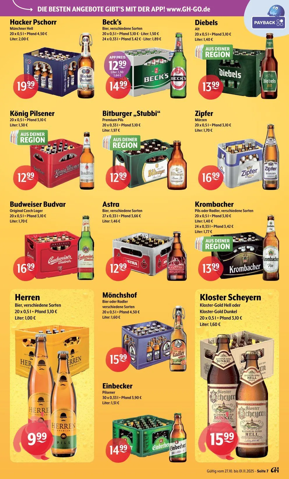 Trink und Spare Prospekte von 27. Oktober bis 1. November 2025 - Prospekt seite 7