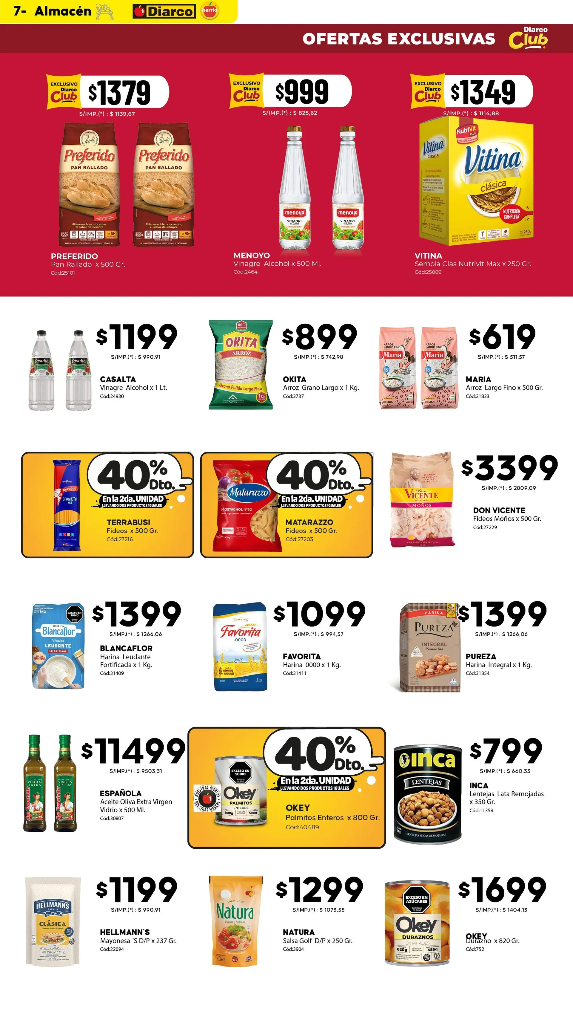 Ofertas de Ofertas Diarco 6 de octubre al 10 de octubre 2025 - Página 7 del catálogo