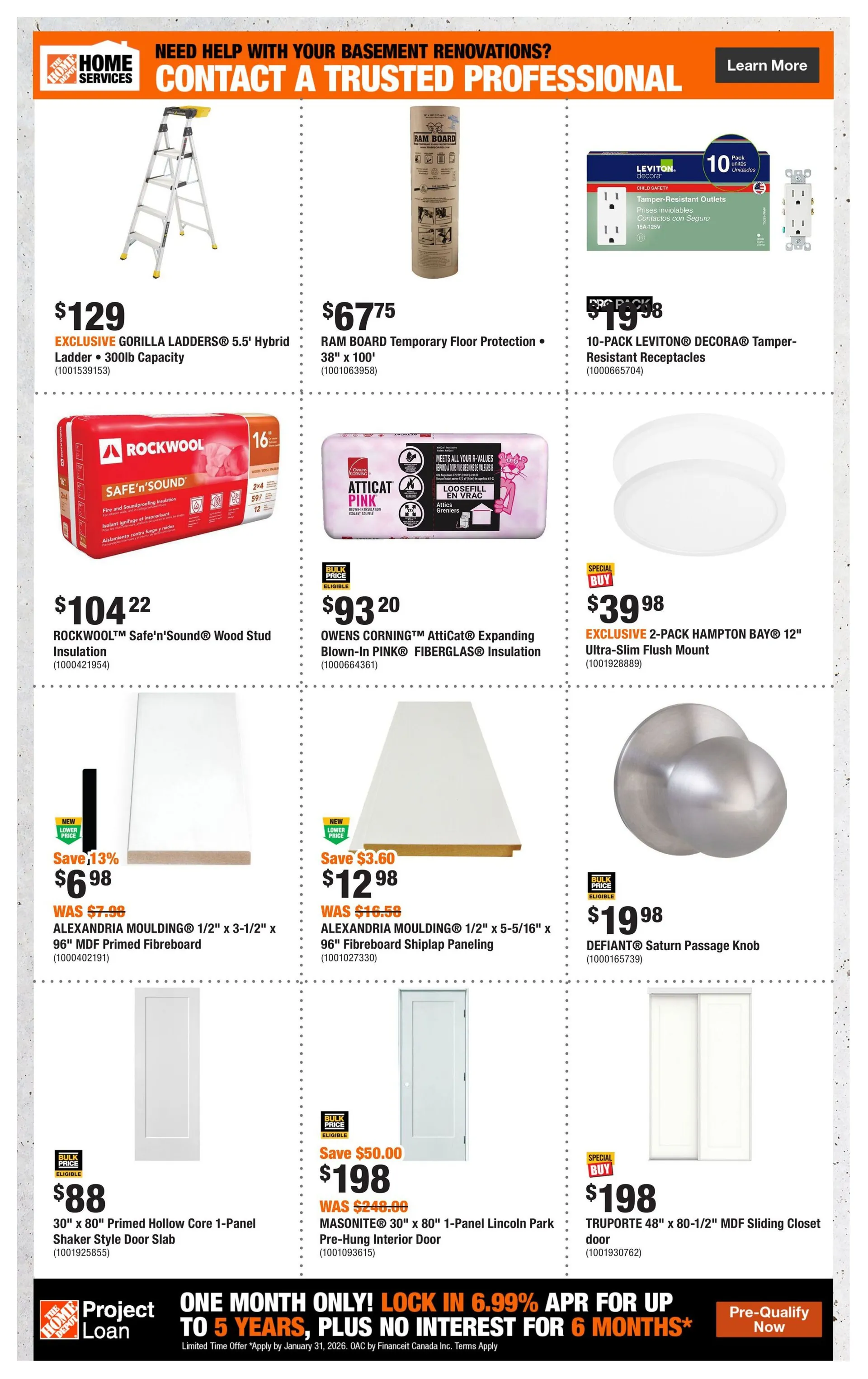 The Home Depot Sales from January 1 to January 14 2026 - flyer page 7