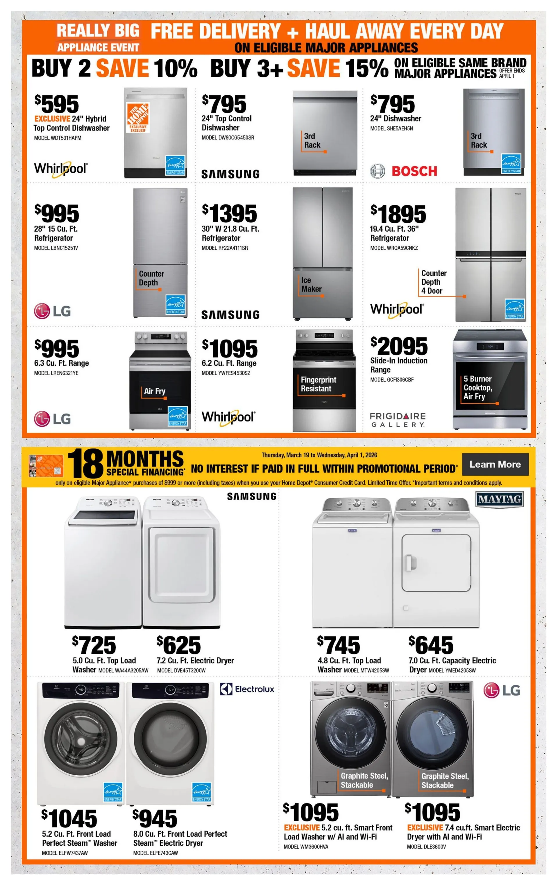 The Home Depot Sales from March 19 to April 1 2026 - flyer page 7