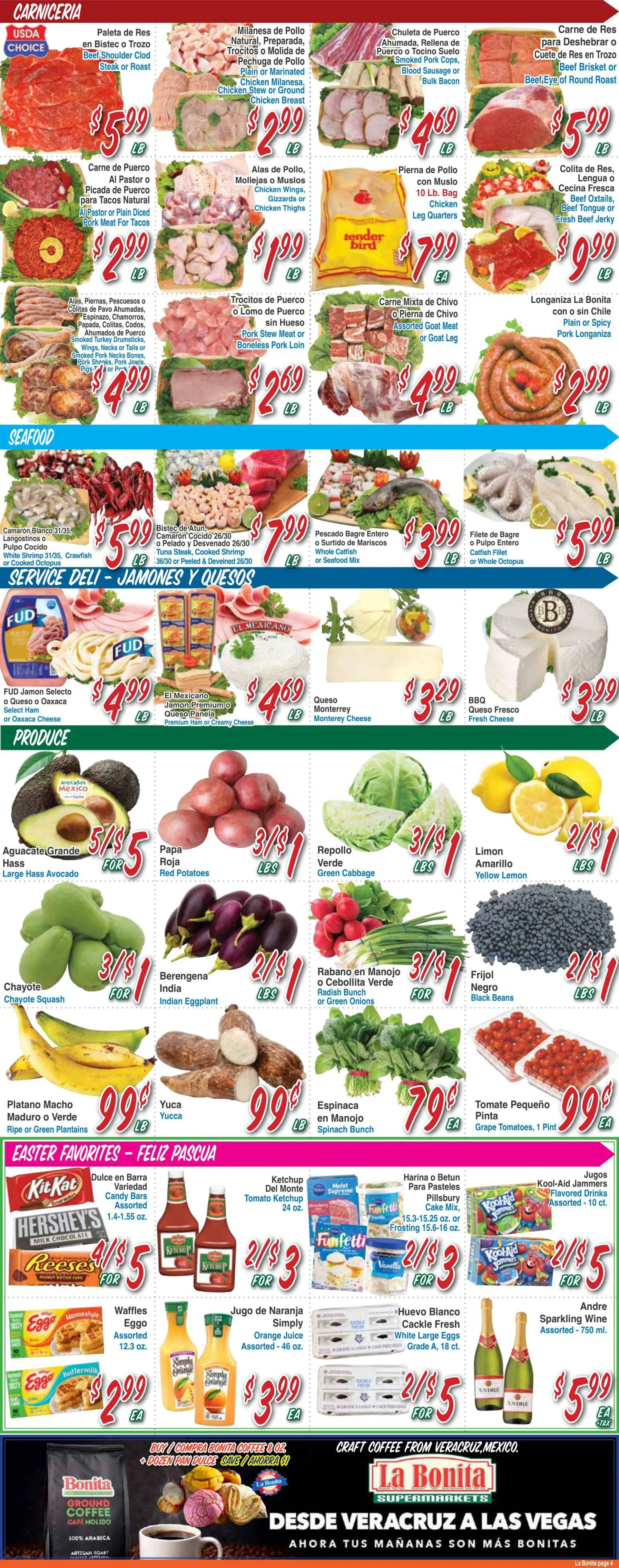 Weekly ad La Bonita Supermarkets Sales from March 25 to March 31 2026 - Page 4