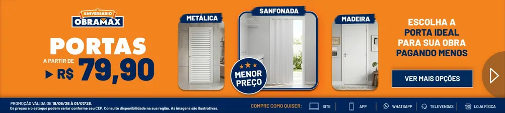 Encarte de Folhetos Obramax  18 de junho até 1 de julho 2026 - Pagina 7
