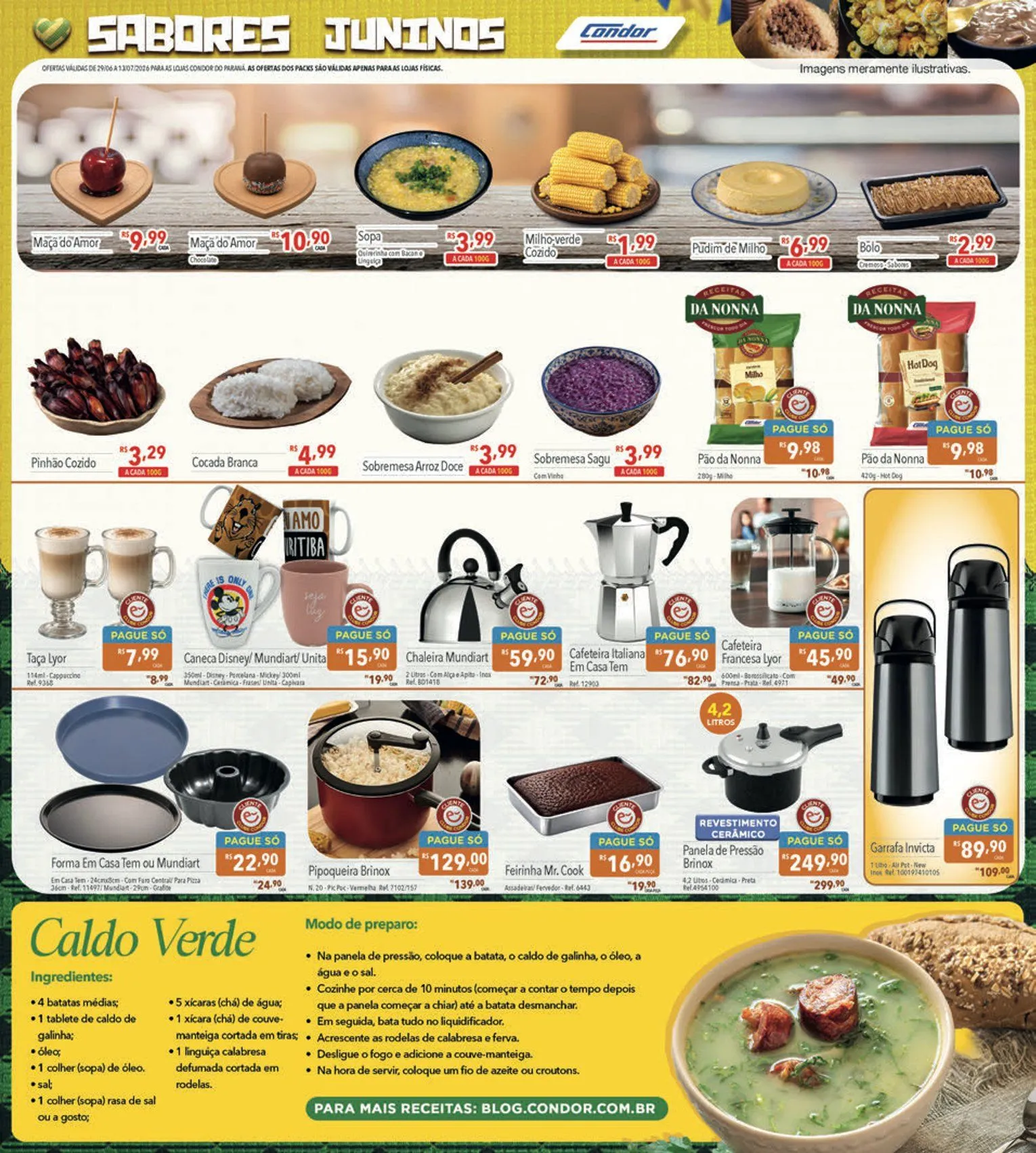 Encarte de  Folhetos Supermercados Condor 29 de junho até 13 de julho 2026 - Pagina 7