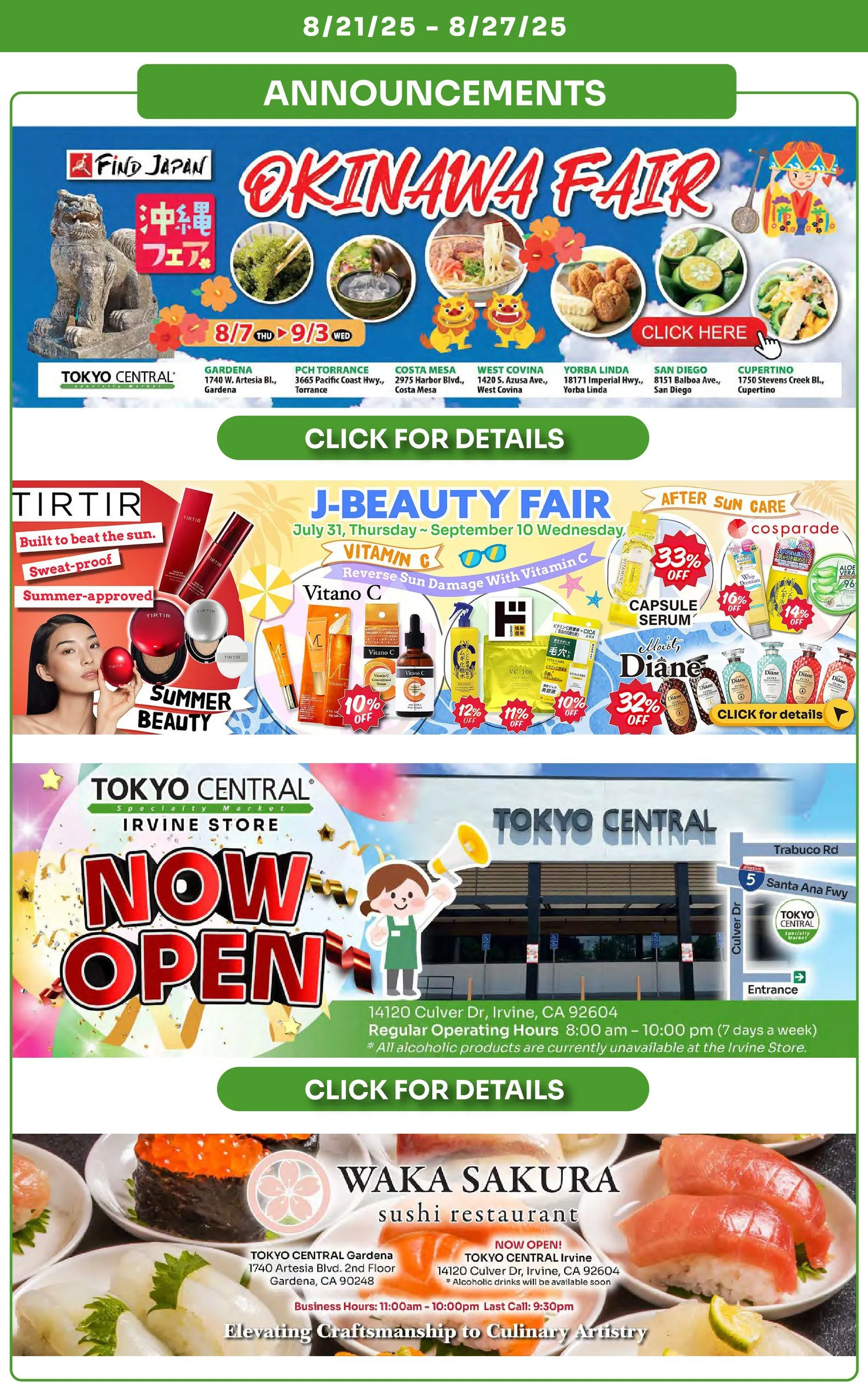 Weekly ad Tokyo Central Specialty Market Sales from August 21 to August 27 2025 - Page 7