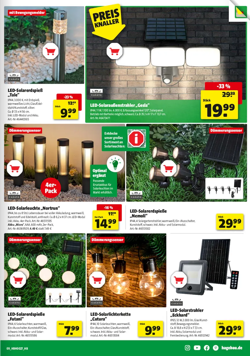 Hagebaumarkt Prospekte von 27. Juni bis 4. Juli 2026 - Prospekt seite 7