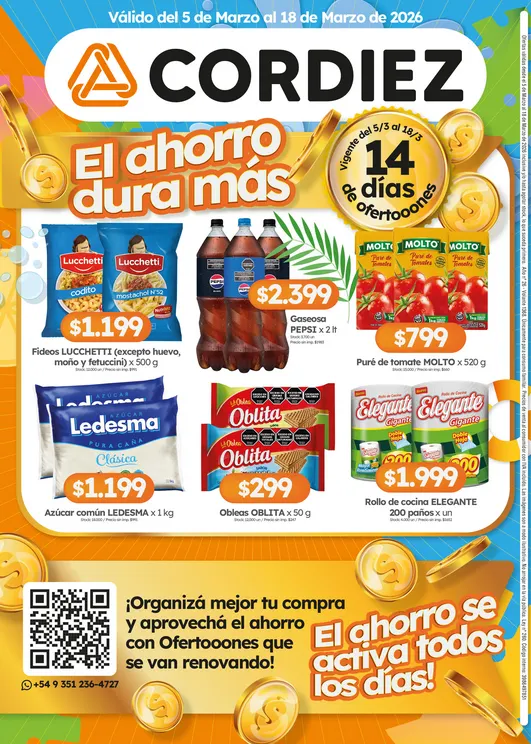 Ofertas de Ofertas Cordiez  5 de marzo al 18 de marzo 2026 - Página 7 del catálogo