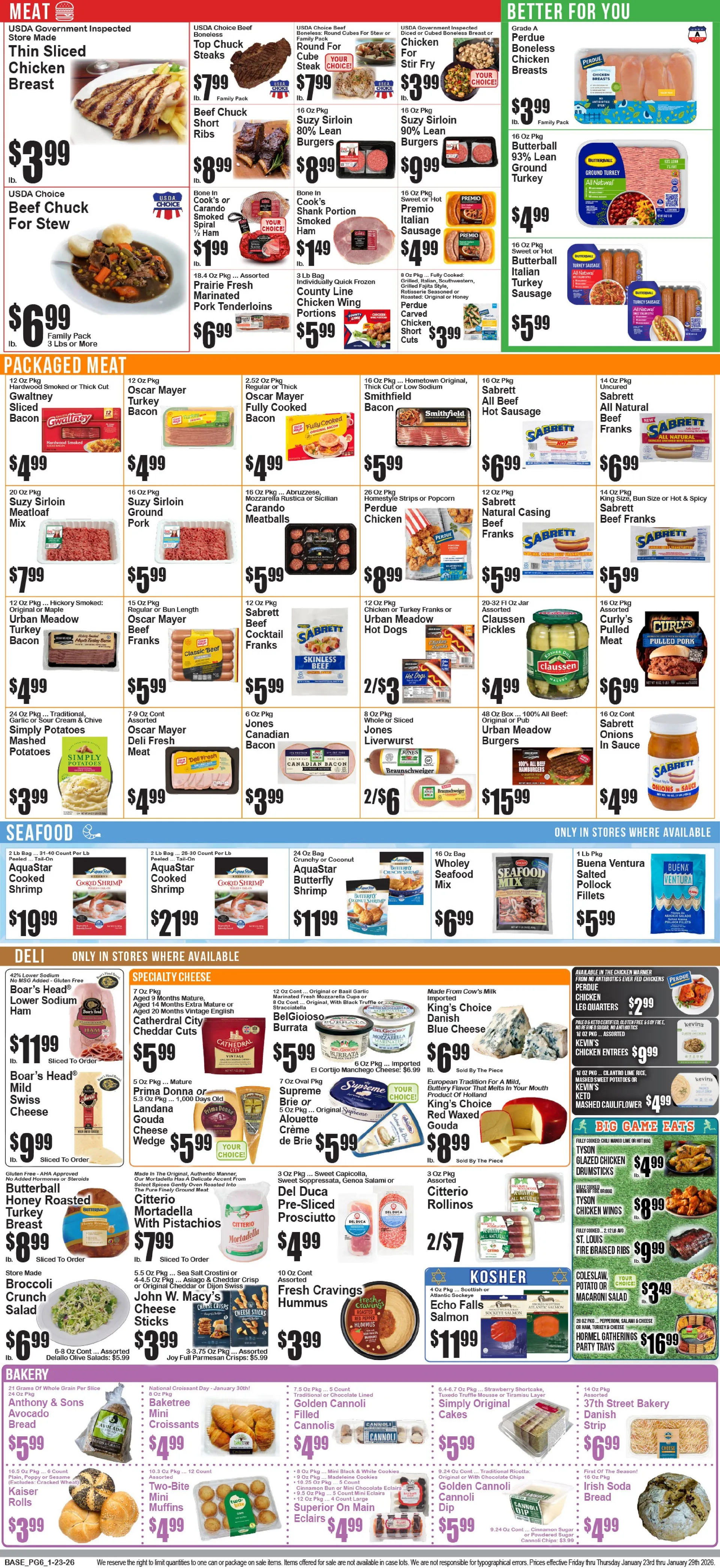 Weekly promotion SuperFresh Sales spanning from January 23 to January 29 2026 - Page 7 for Catalogue 365