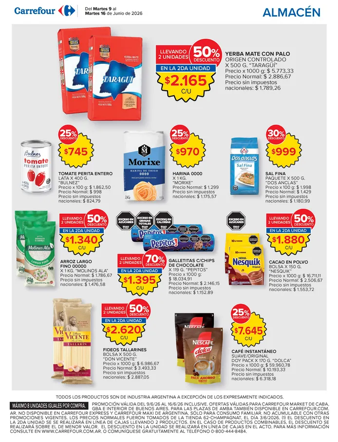Ofertas de  Ofertas Carrefour Market  9 de junio al 16 de junio 2026 - Página 7 del catálogo