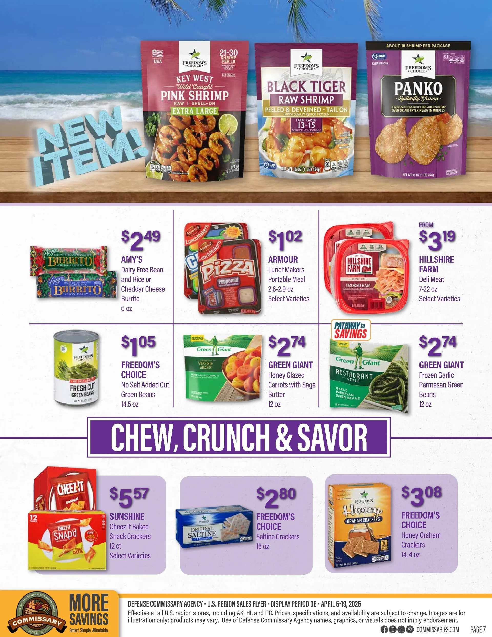 Weekly promotion  Commissary Sales spanning from April 6 to April 19 2026 - Page 7 for Catalogue 365
