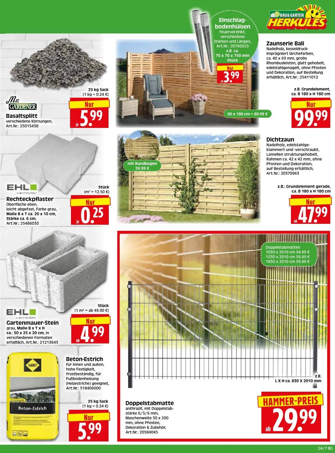 Herkules Baumarkt Angebote von 8. Juni bis 13. Juni 2026 - Prospekt seite 7