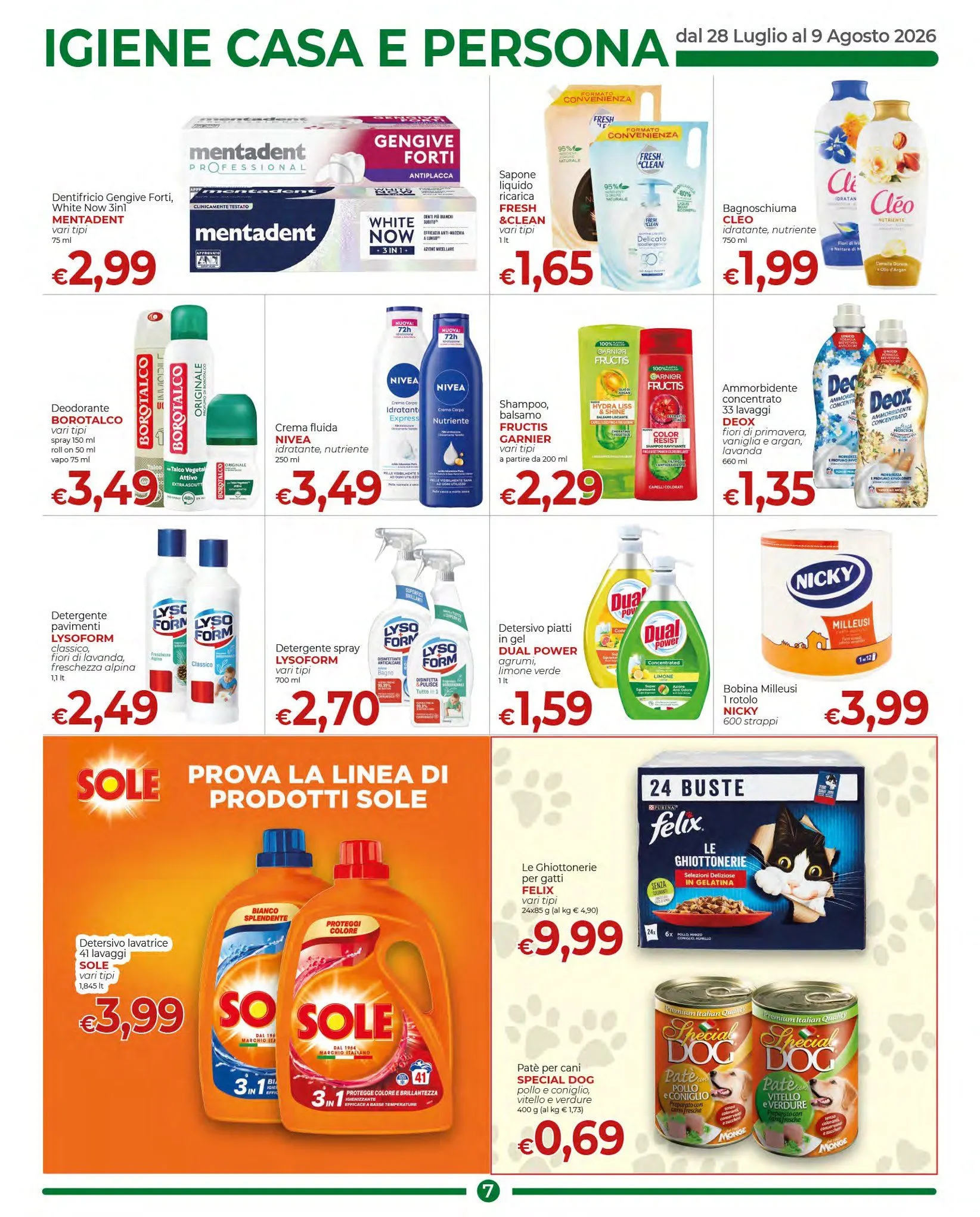  Volantini Supermercati Nonna Isa da 28 luglio a 9 agosto di 2026 - Pagina del volantino 7