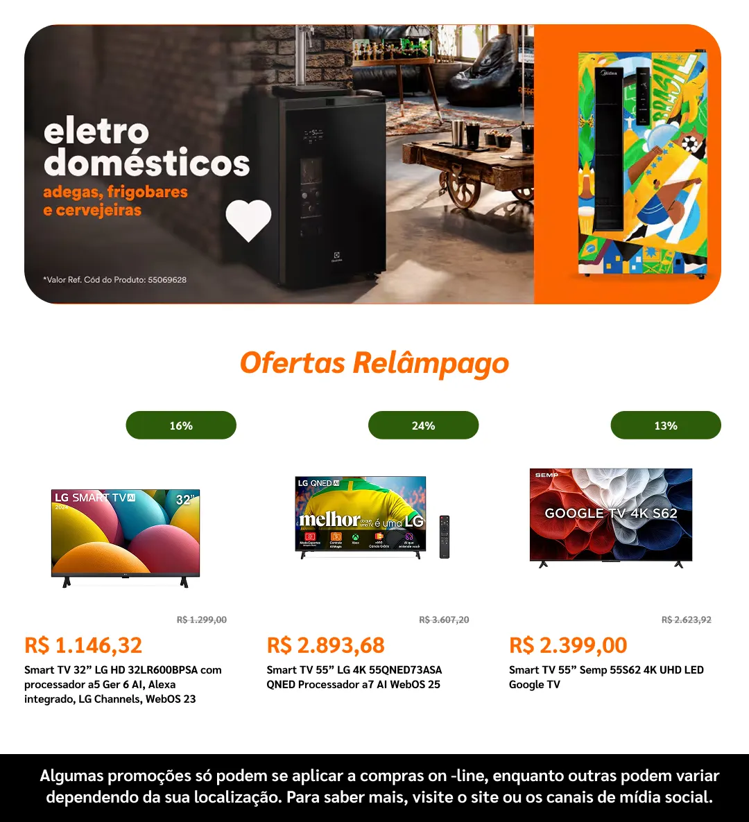 Encarte de Ponto Frio Ofertas 10 de junho até 29 de junho 2026 - Pagina 7