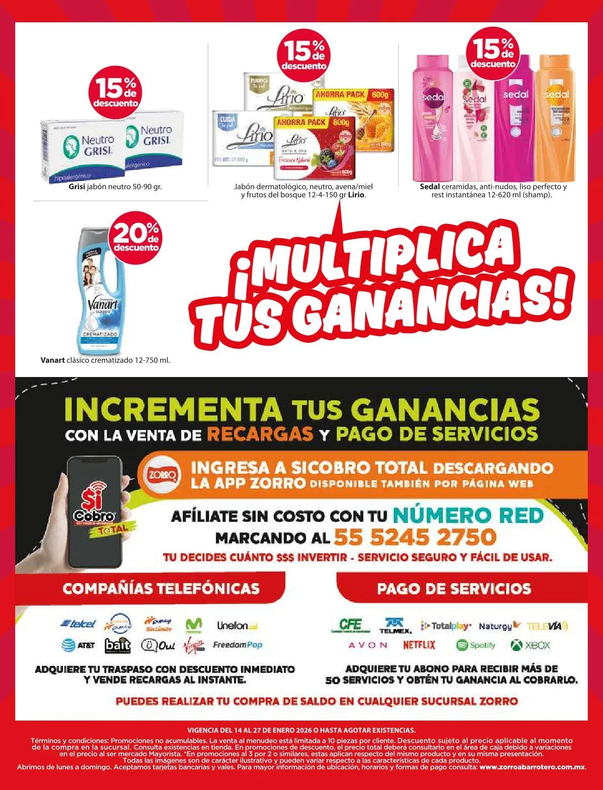 Catálogo de Zorro catálogos y ofertas 14 de enero al 27 de enero 2026 - Pagina 7