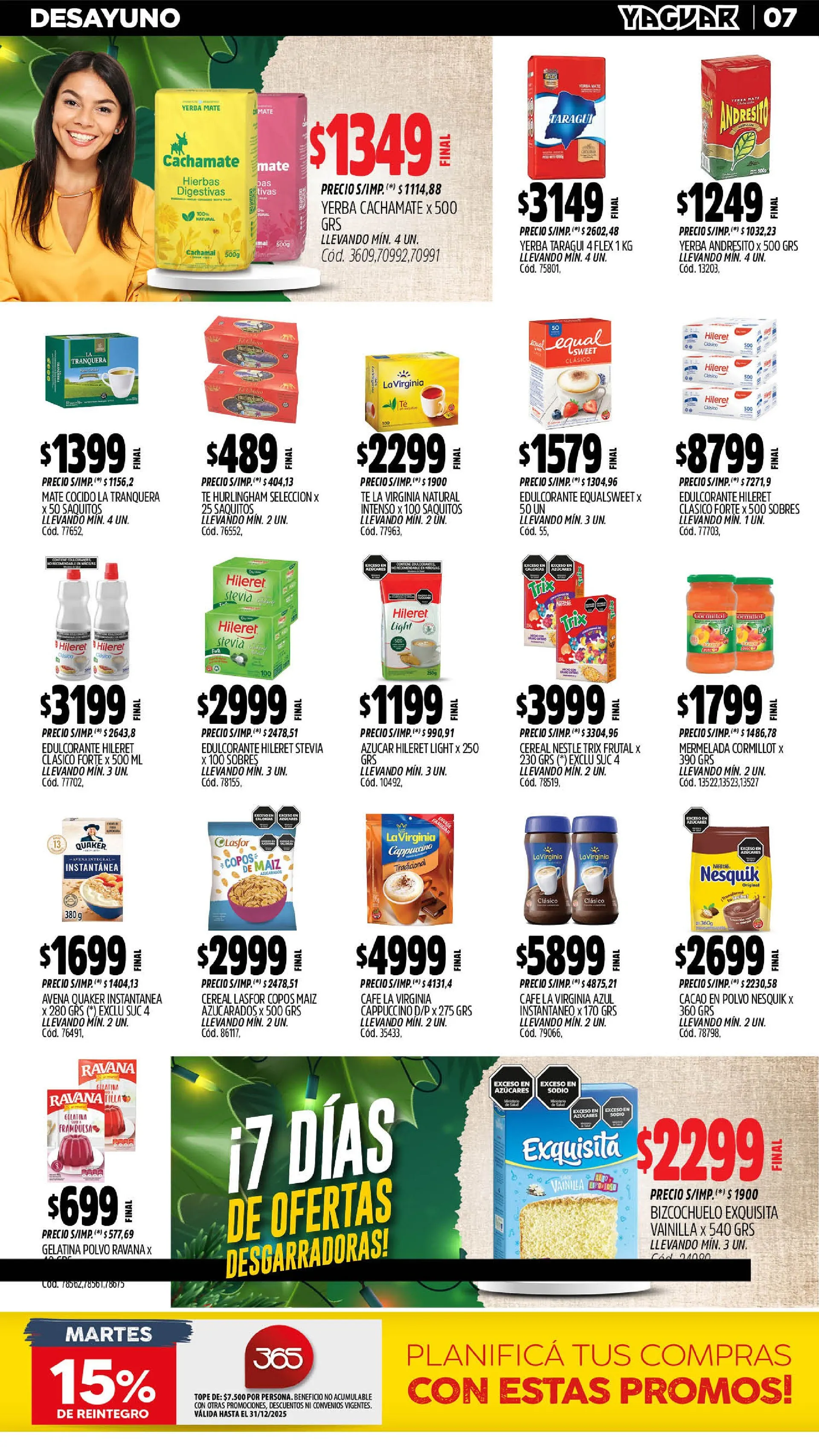 Ofertas de Yaguar Sales 1 de diciembre al 7 de diciembre 2025 - Página 7 del catálogo