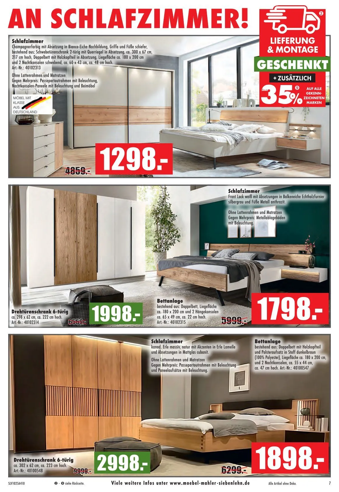 Möbel Mahler Prospekte von 29. Oktober bis 25. November 2025 - Prospekt seite 7