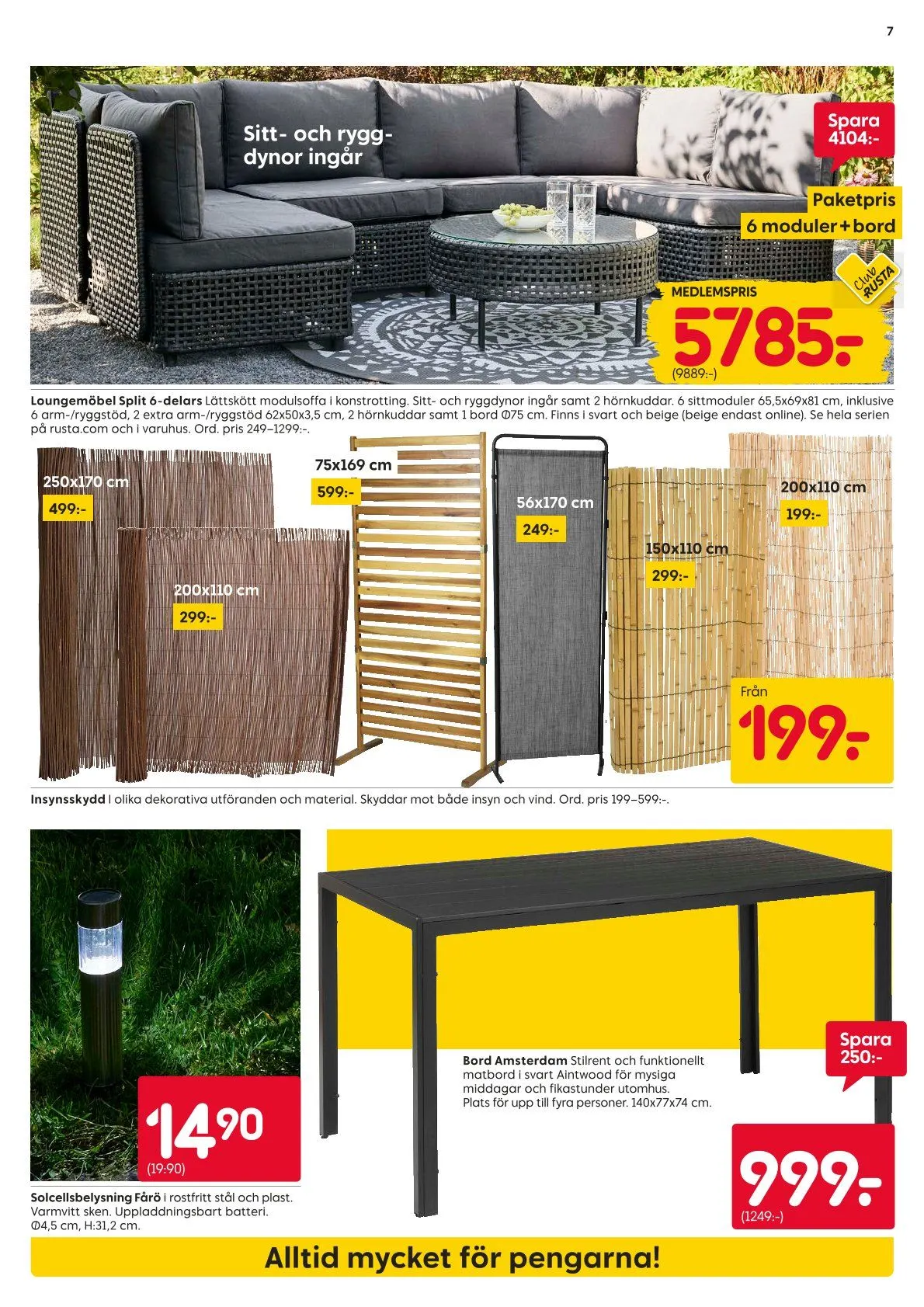 Rusta erbjudanden från 11 maj till 17 maj 2026 - Reklamblad sidor 7