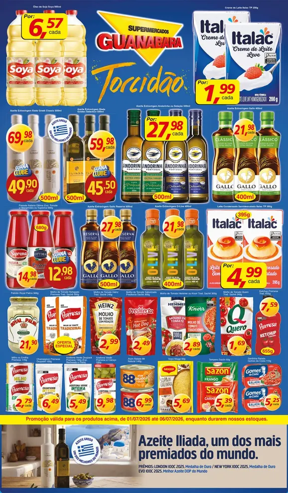 Encarte de  Folhetos Supermercados Guanabara 1 de julho até 6 de julho 2026 - Pagina 7