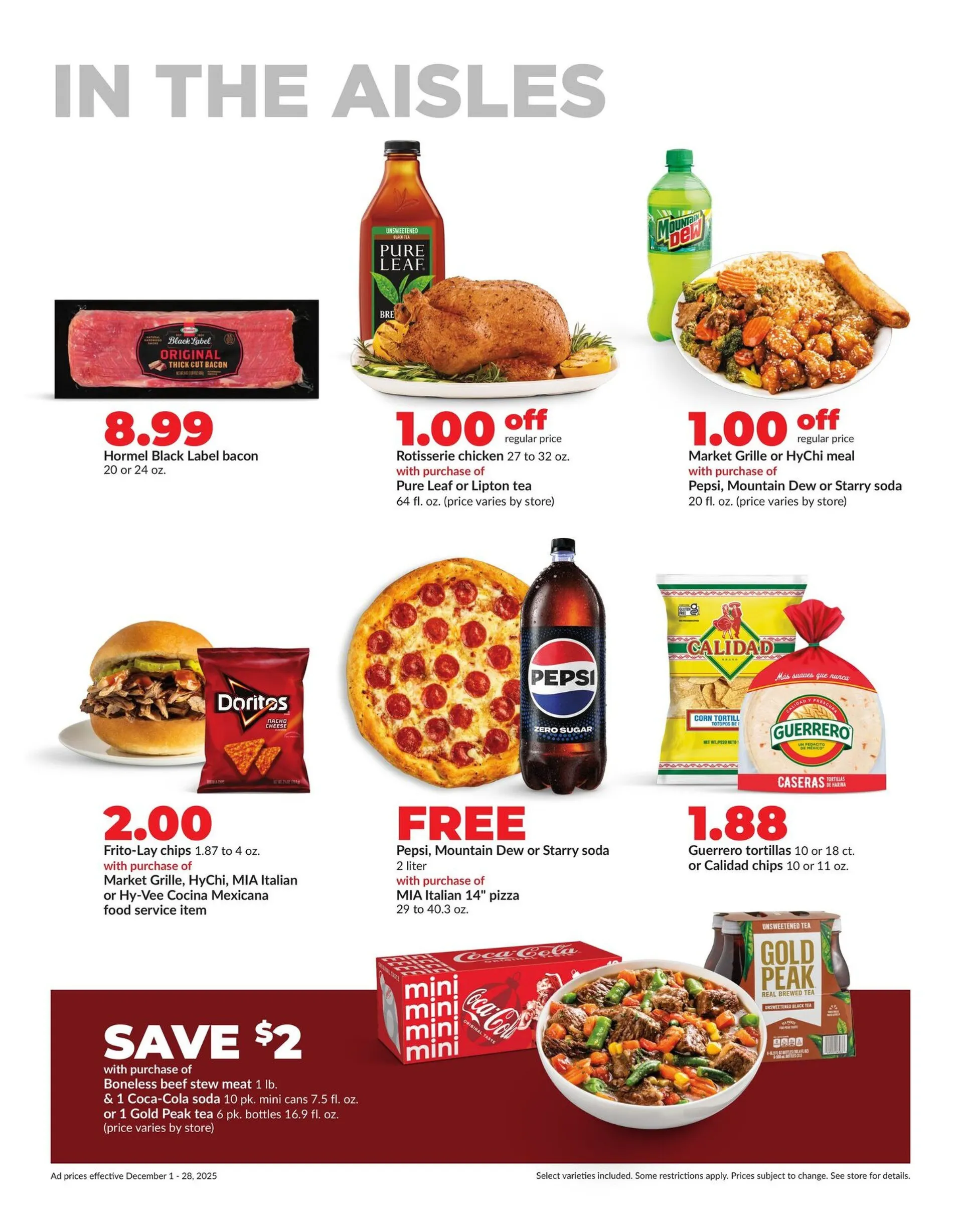 Weekly promotion HyVee Sales spanning from December 1 to December 28 2025 - Page 7 for Catalogue 365