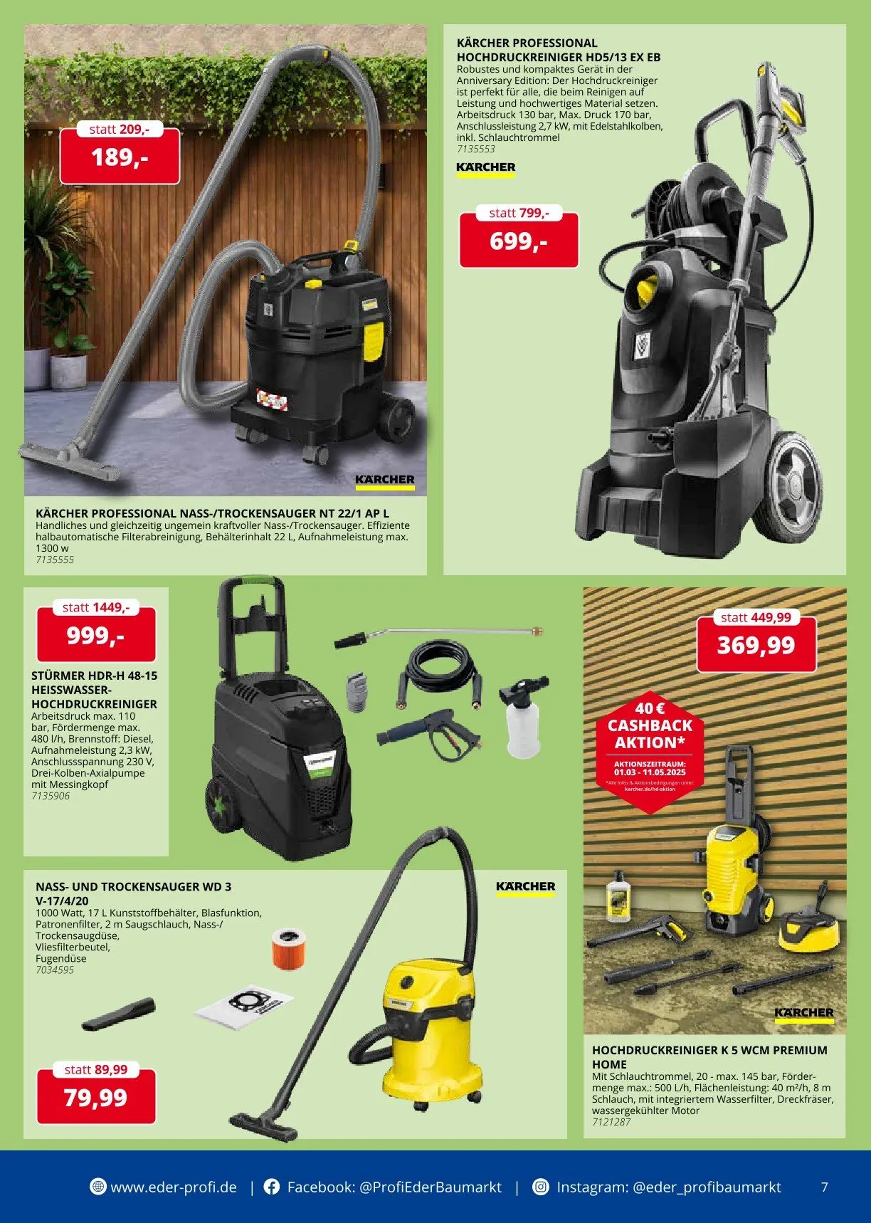 Eder Profi Prospekte von 16. April bis 22. April 2025 - Prospekt seite 7
