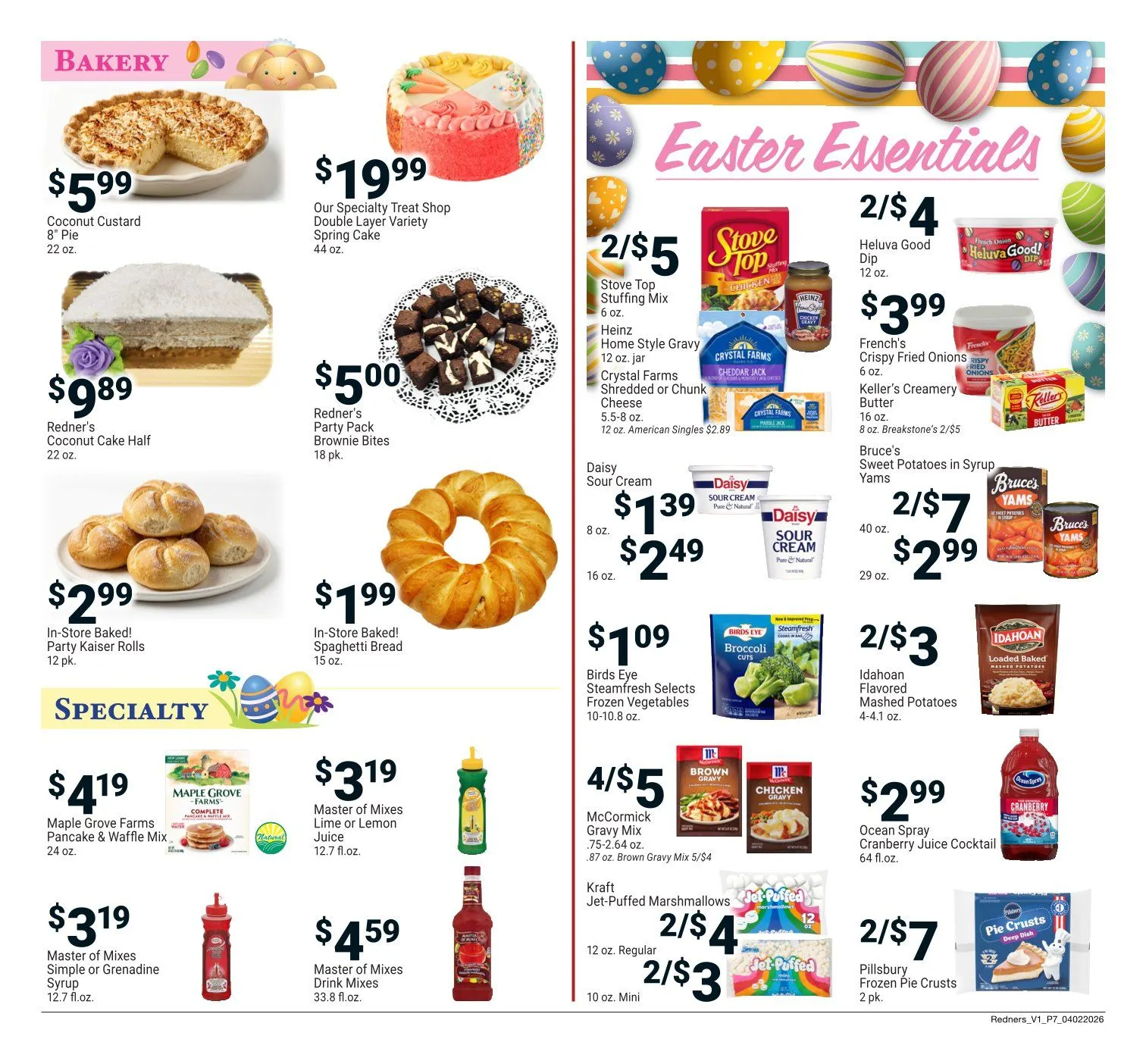 Weekly promotion Redner's Market Sales spanning from April 2 to April 8 2026 - Page 7 for Catalogue 365