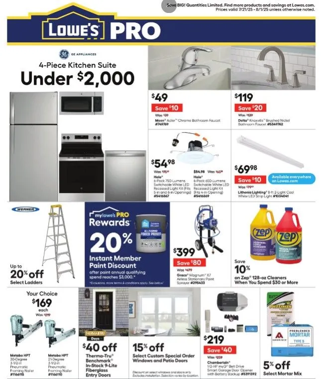 Lowe's Sales from July 24 to August 1 2025 - flyer page 2