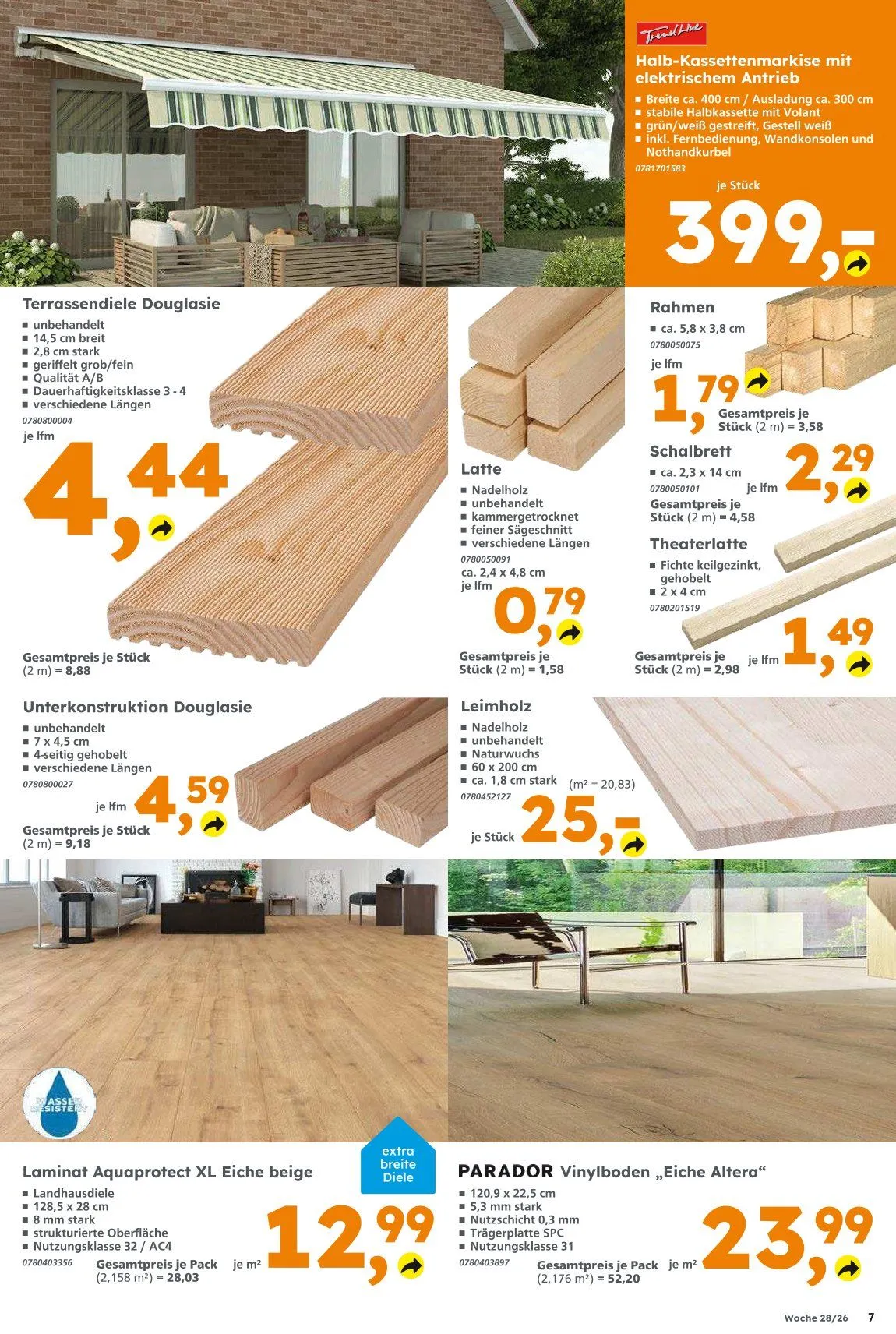 Globus Baumarkt Angebote von 5. Juli bis 11. Juli 2026 - Prospekt seite 7