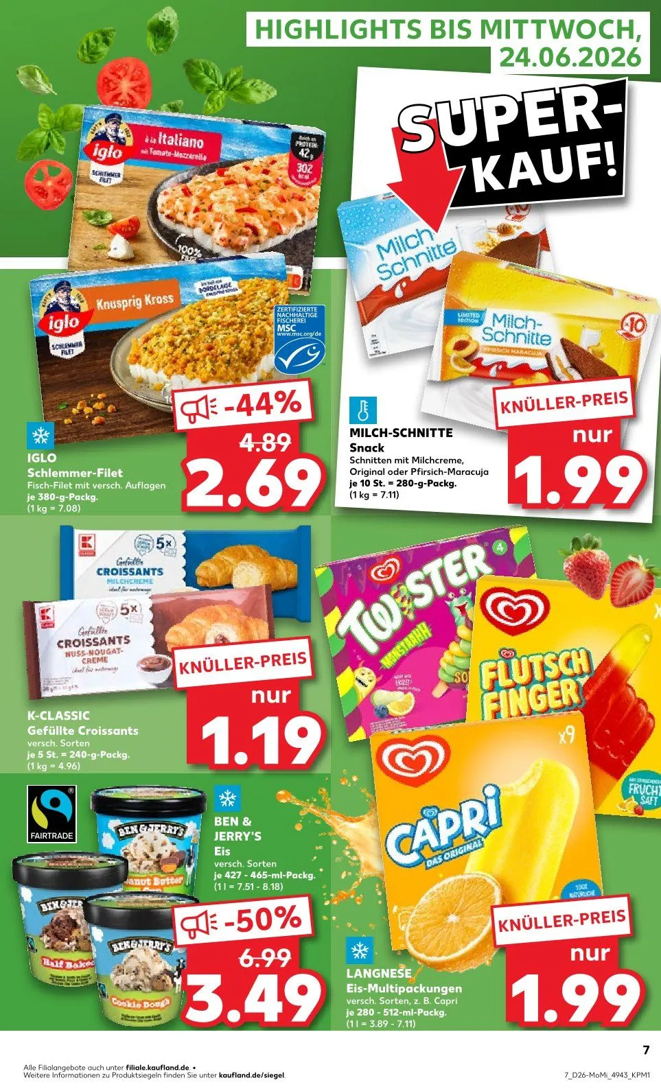 Kaufland Prospekte  von 22. Juni bis 24. Juni 2026 - Prospekt seite 7