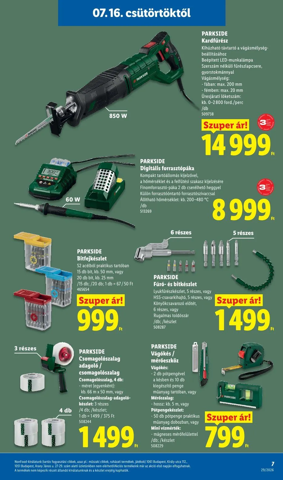 Katalógus Lidl  július 16.-tól július 22.-ig 2026. - Oldal 7