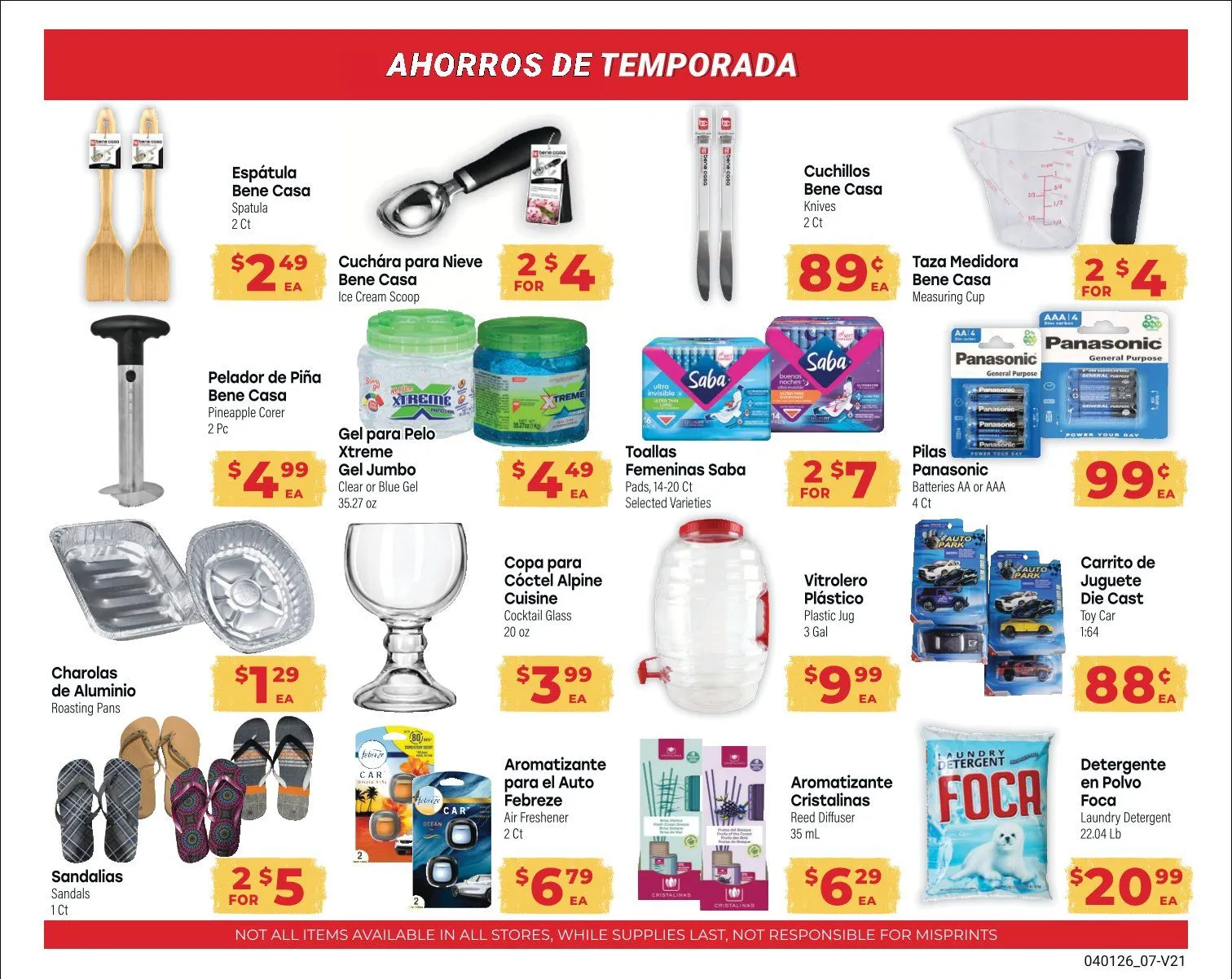Weekly promotion El Rancho Sales spanning from April 1 to April 28 2026 - Page 7 for Catalogue 365