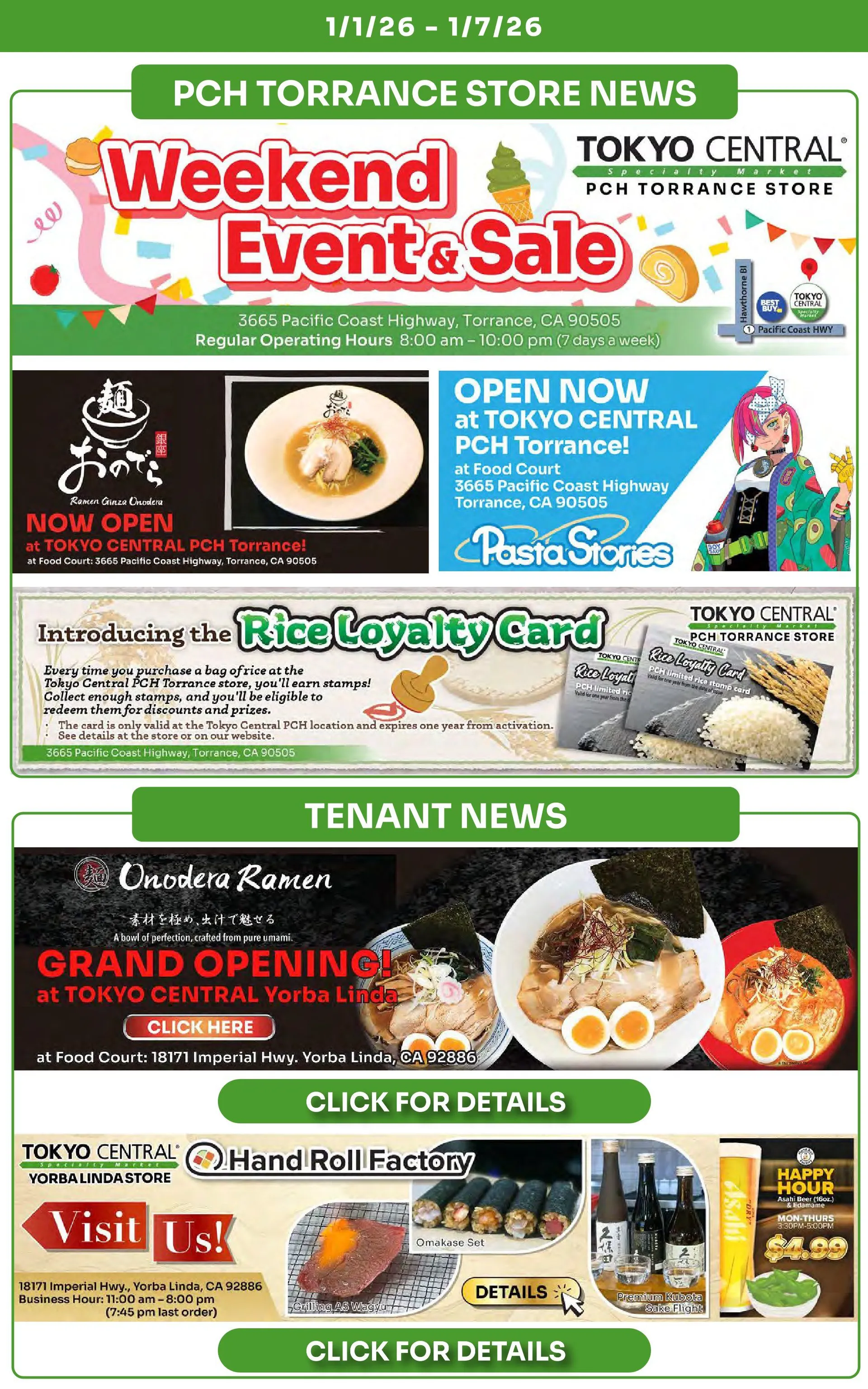 Weekly ad Tokyo Central Specialty Market Sales from January 1 to January 7 2026 - Page 7