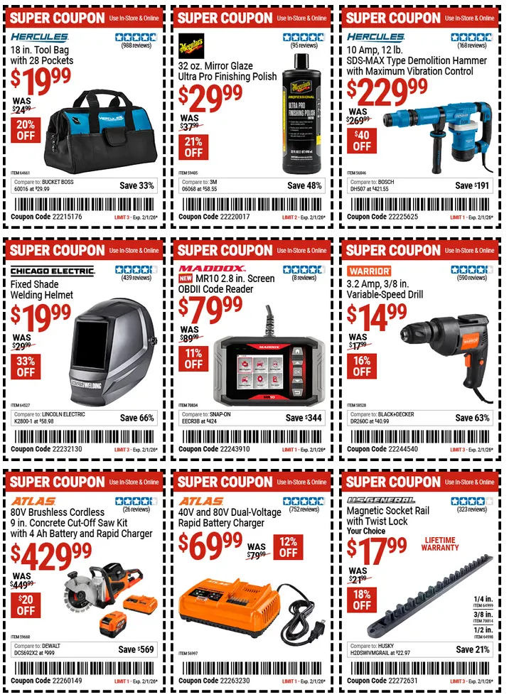 Weekly ad Harbor Freight Sales from January 21 to January 23 2026 - Page 7