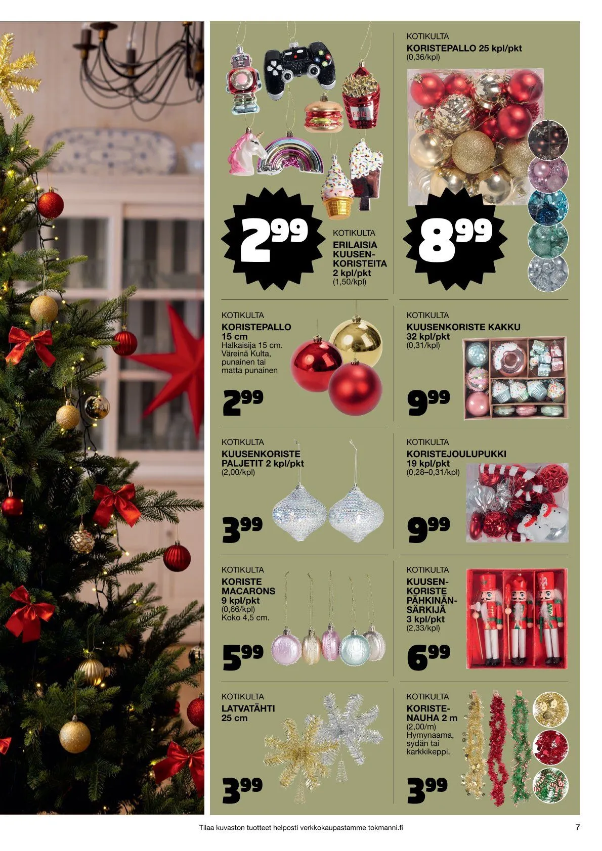  Tokmanni Tarjoukset voimassa alkaen 28. marraskuuta - 24. joulukuuta 2025 - Tarjouslehti sivu 7