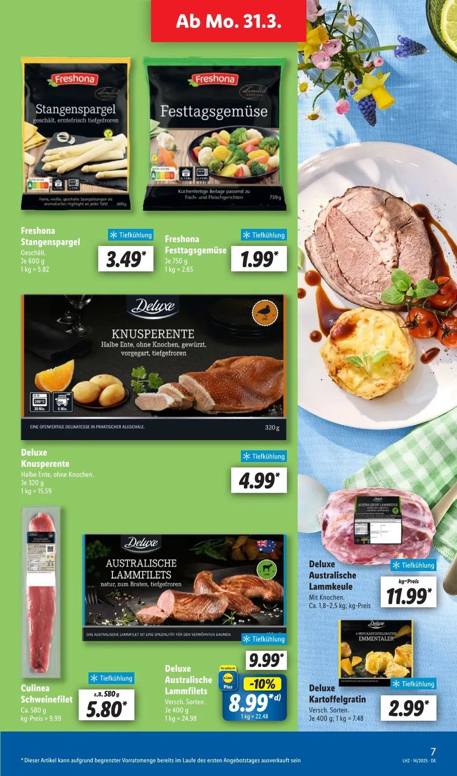 Lidl Prospekt von 31. März bis 15. April 2025 - Prospekt seite 7