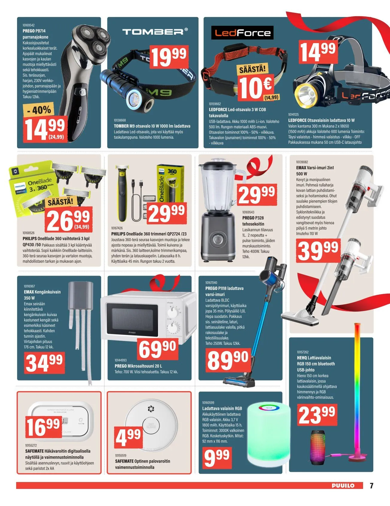 Puuilo Tarjoukset voimassa alkaen 24. marraskuuta - 7. joulukuuta 2025 - Tarjouslehti sivu 7