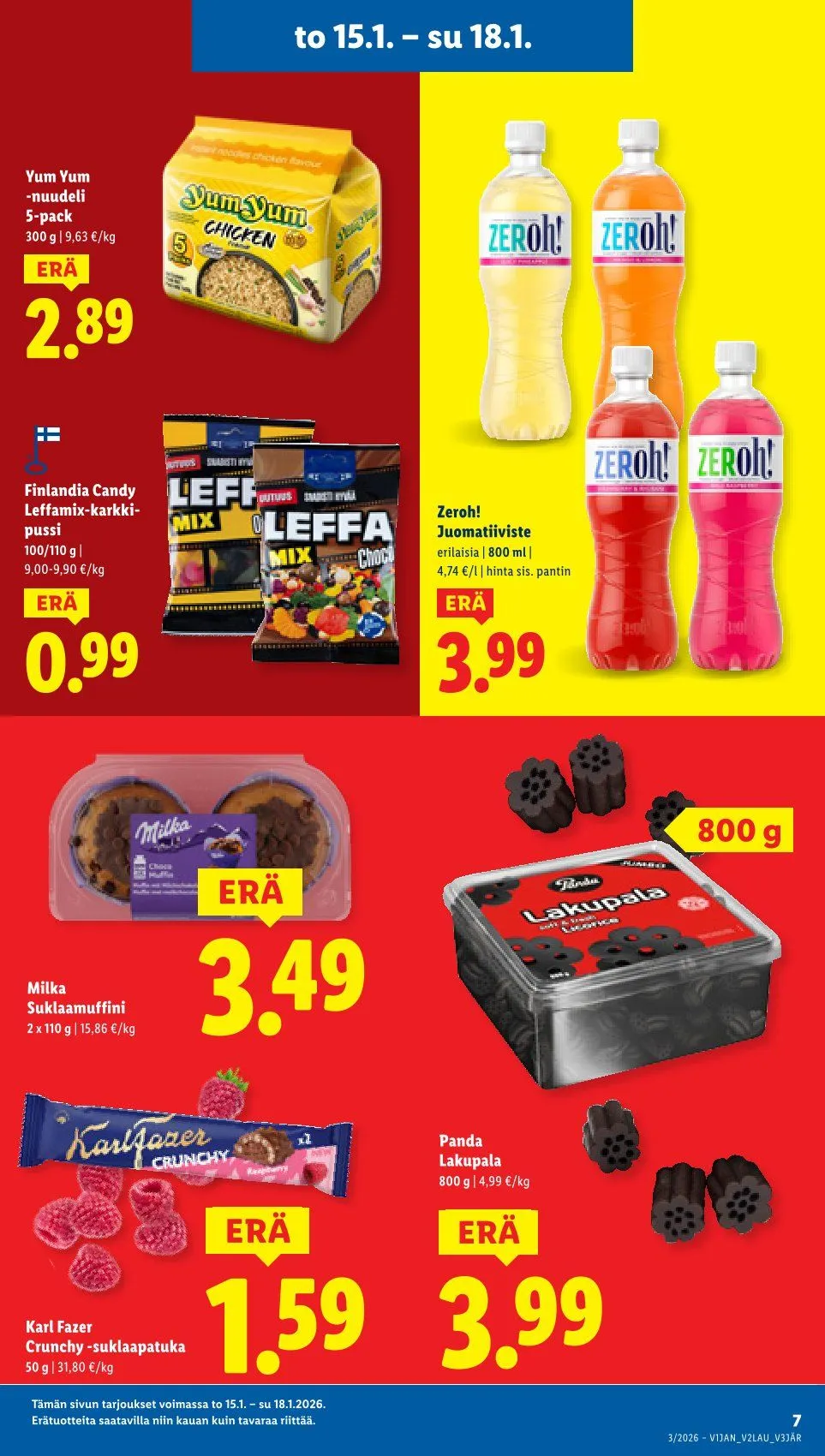 Lidl Kaupan Tarjoukset voimassa alkaen 15. tammikuuta - 18. tammikuuta 2026 - Tarjouslehti sivu 7
