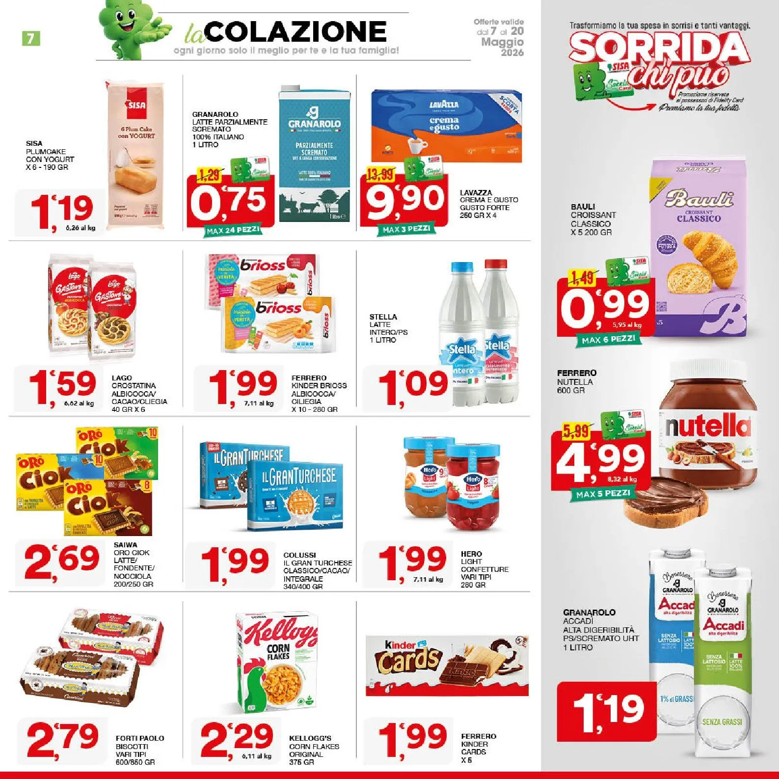 Volantini Sisa da 7 maggio a 20 maggio di 2026 - Pagina del volantino 7