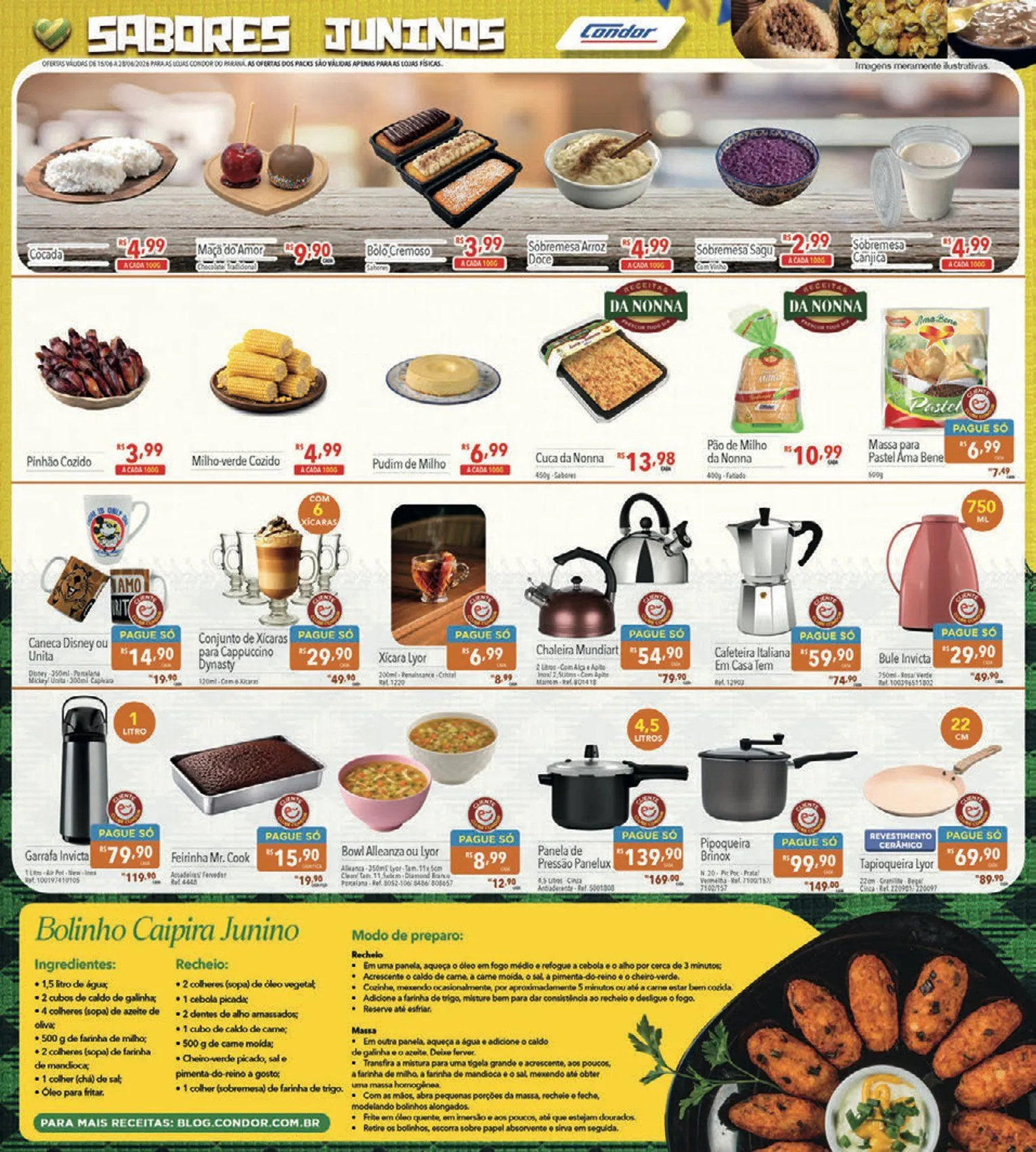 Encarte de Folhetos Supermercados Condor 15 de junho até 28 de junho 2026 - Pagina 7